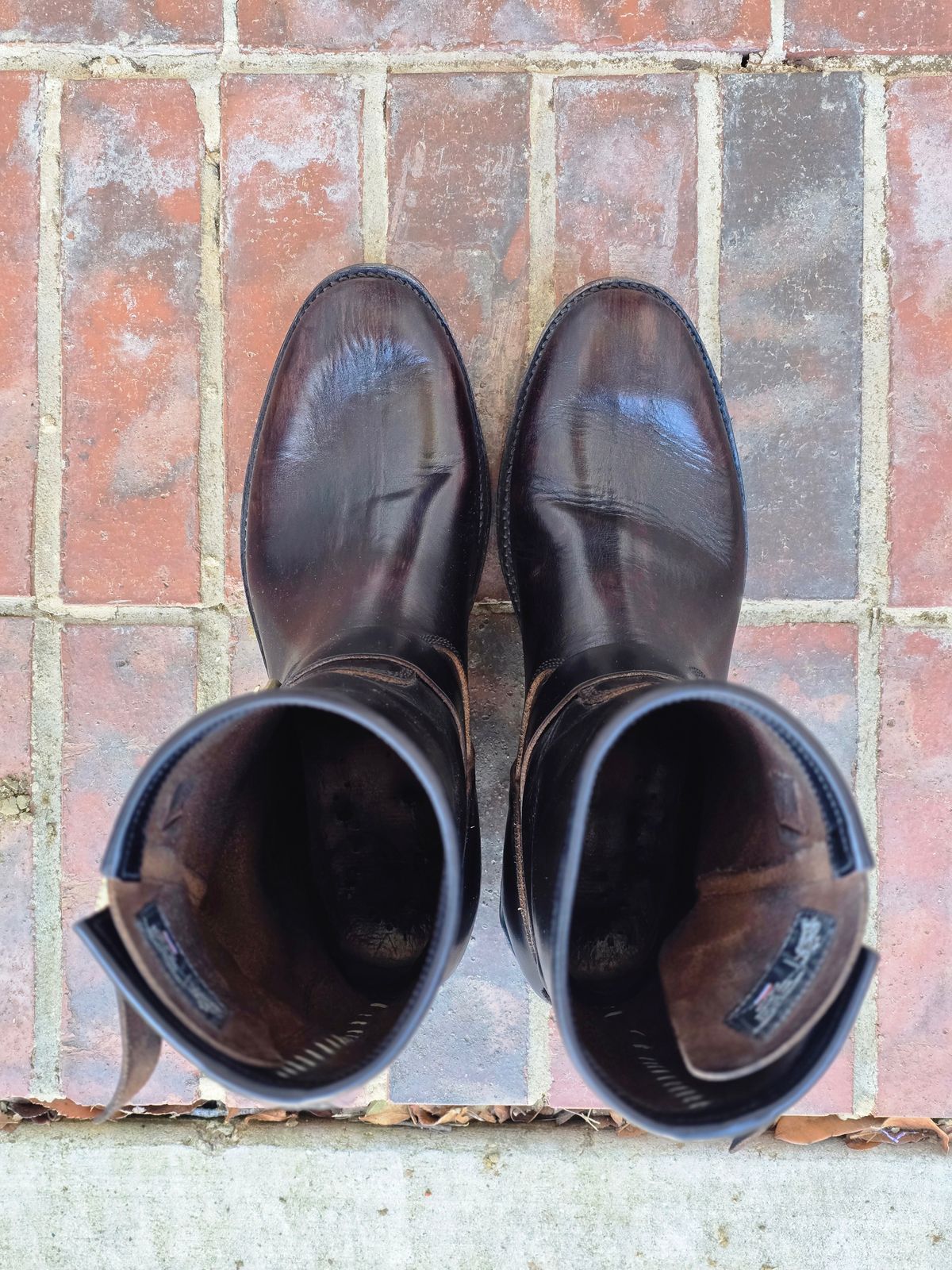 Photo by alanight on February 5, 2026 of the Fortis Boots Engineer Pandawa Last in Fortis Boots Indonesian Natural Vegtan Hand Overdye.