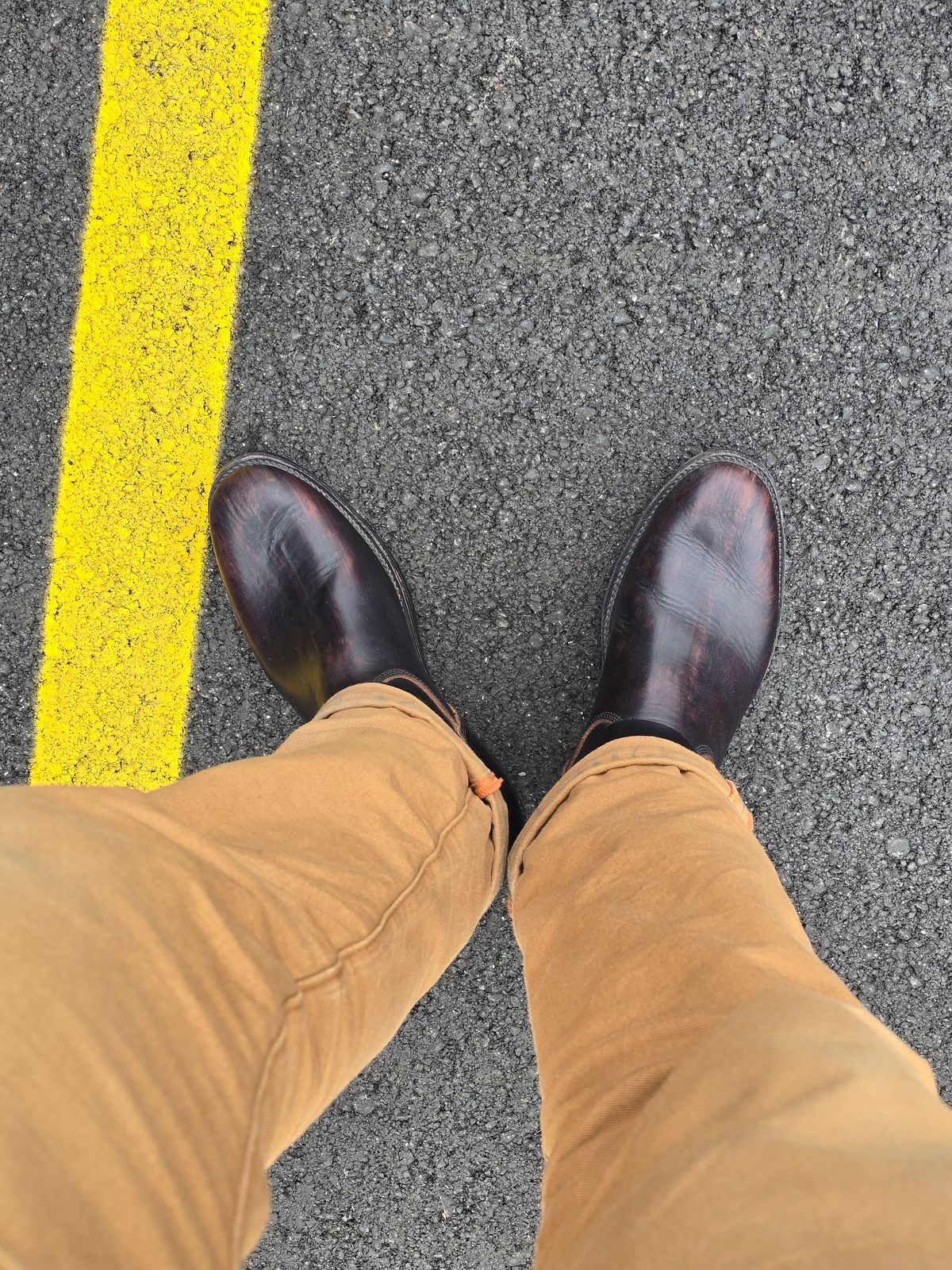 Photo by alanight on March 2, 2026 of the Fortis Boots Engineer Pandawa Last in Fortis Boots Indonesian Natural Vegtan Hand Overdye.