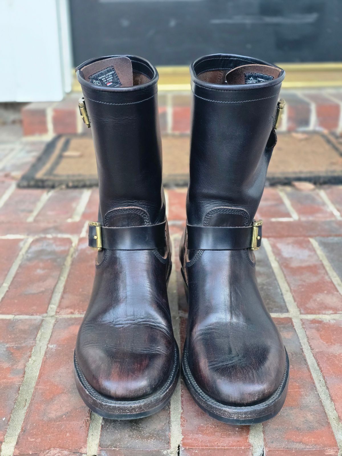 Photo by alanight on March 6, 2026 of the Fortis Boots Engineer Pandawa Last in Fortis Boots Indonesian Natural Vegtan Hand Overdye.