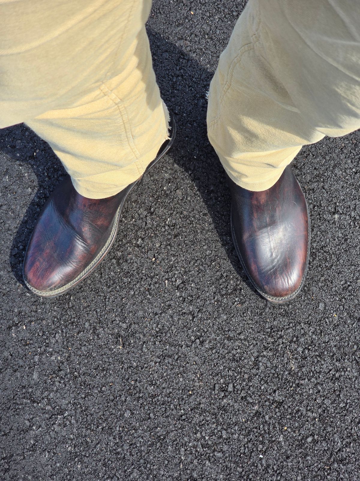 Photo by alanight on April 2, 2026 of the Fortis Boots Engineer Pandawa Last in Fortis Boots Indonesian Natural Vegtan Hand Overdye.