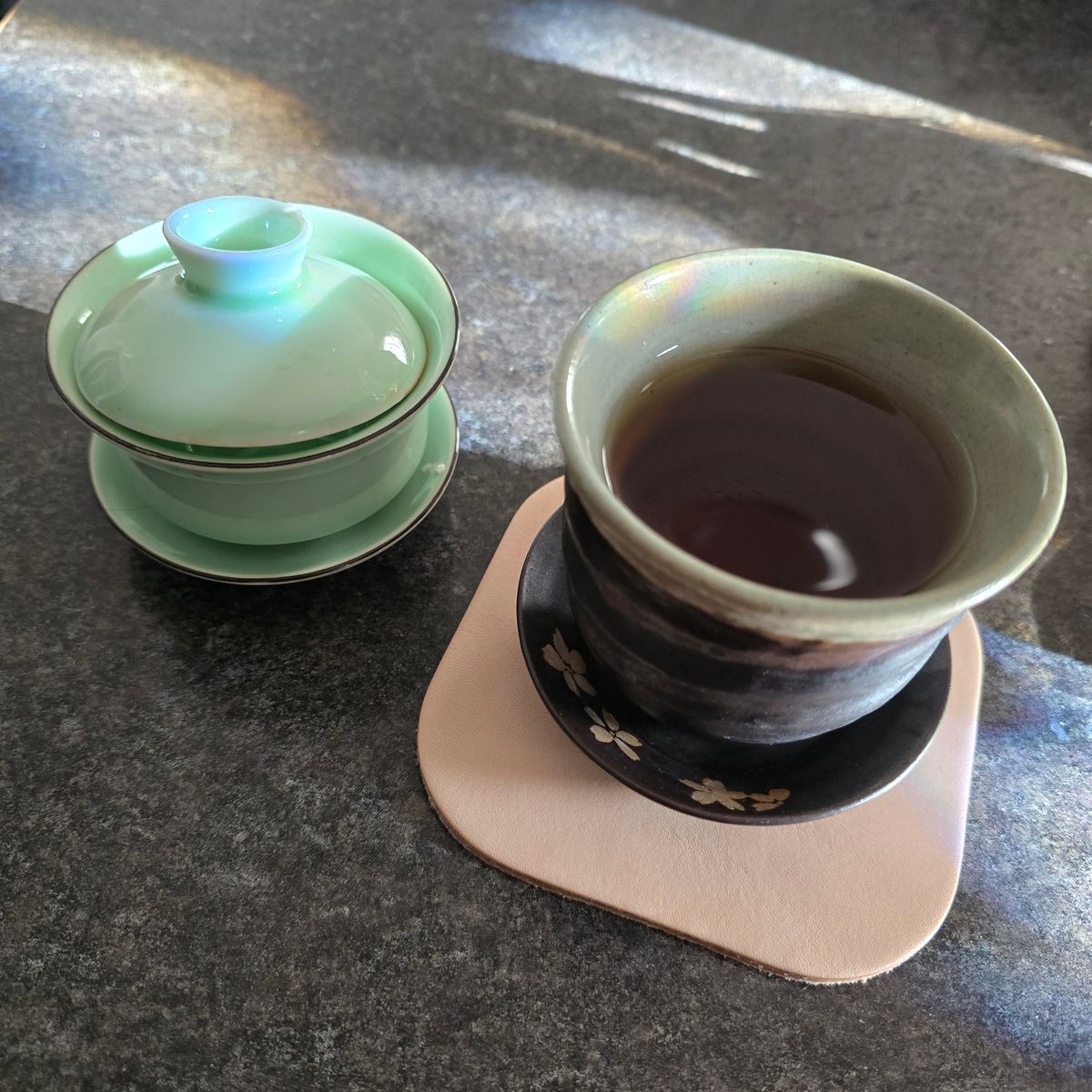 Photo by calljeef on October 2, 2025 of the Nicks Coaster in Wickett & Craig Natural Veg Tan.