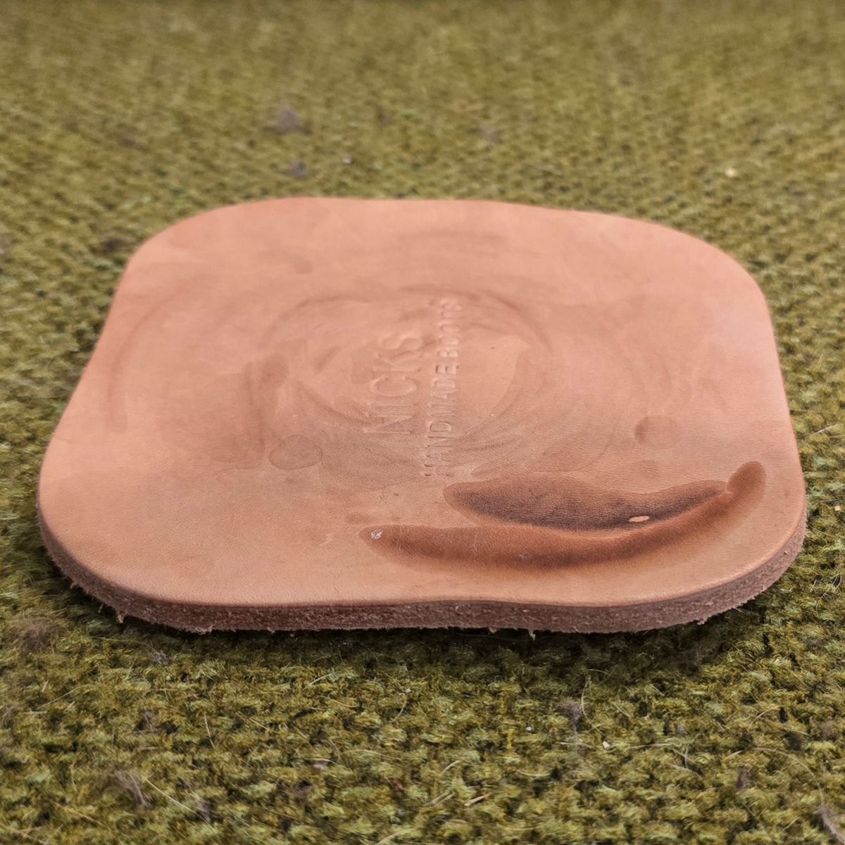 Photo by calljeef on January 4, 2026 of the Nicks Coaster in Wickett & Craig Natural Veg Tan.