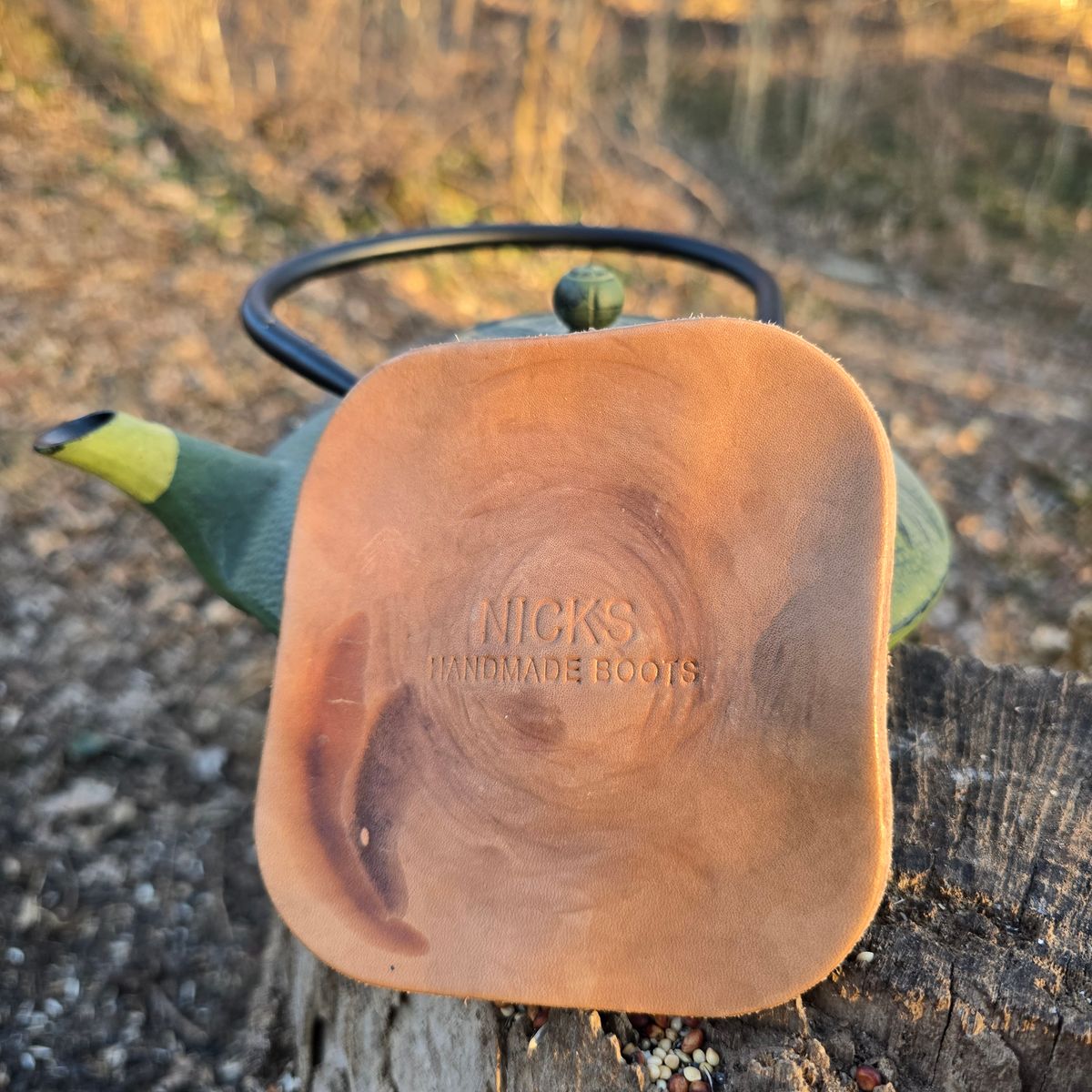 Photo by calljeef on March 1, 2026 of the Nicks Coaster in Wickett & Craig Natural Veg Tan.