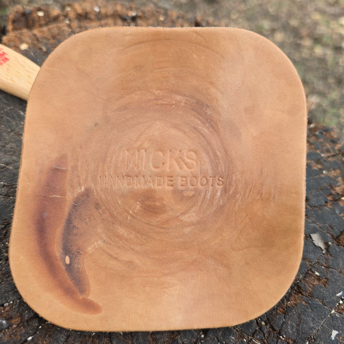 Photo by calljeef on April 3, 2026 of the Nicks Coaster in Wickett & Craig Natural Veg Tan.