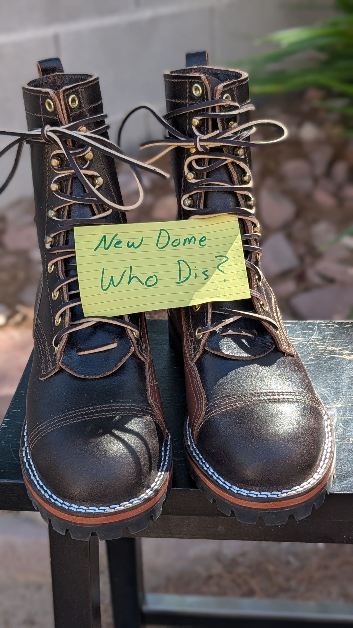 Photo by mdenehie on October 1, 2025 of the Nicks x Rose Anvil ND1 in Seidel 1964 Brown Roughout.
