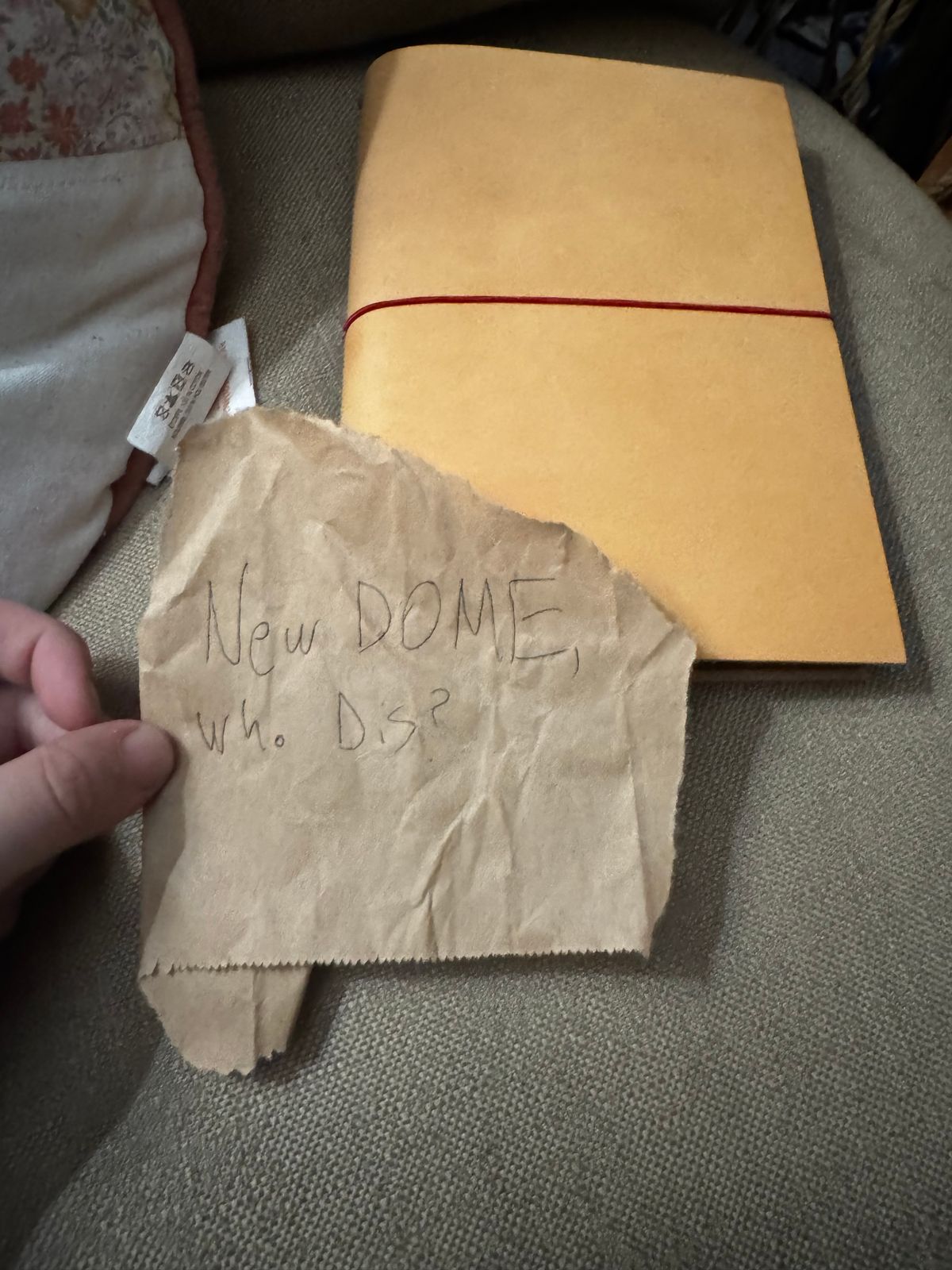 Photo by Keaton on October 1, 2025 of the Paper Republic XL Journal in Unknown Natural Veg Tan.