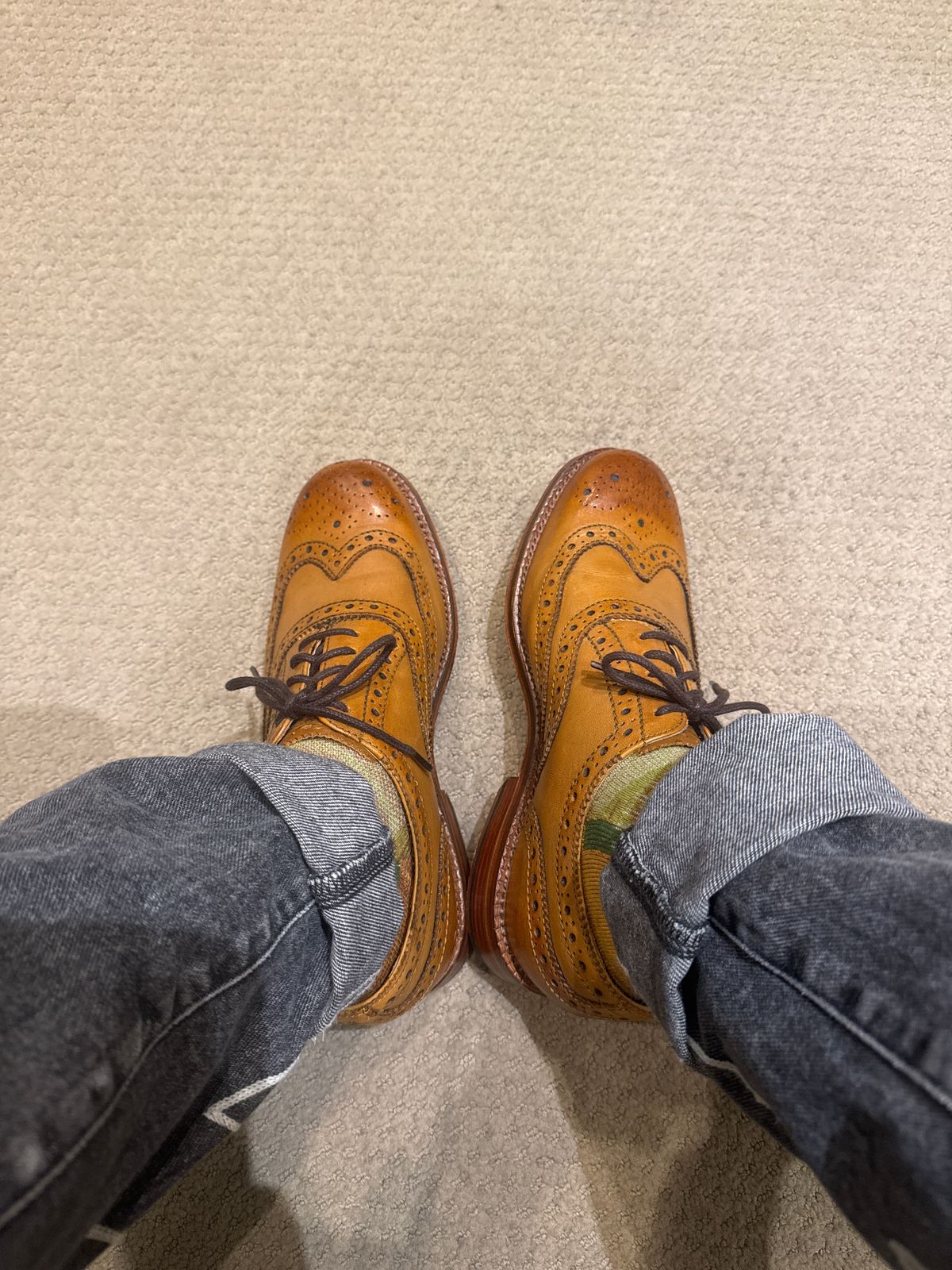 Photo by Keaton on September 4, 2025 of the Grenson Unknown Model in Tan Calf.