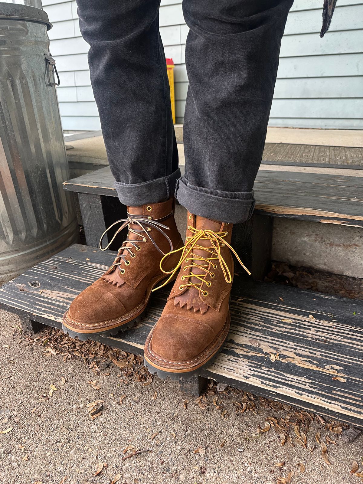 Photo by shoegazer on May 21, 2026 of the White's Smokejumper in Seidel Distressed Roughout.