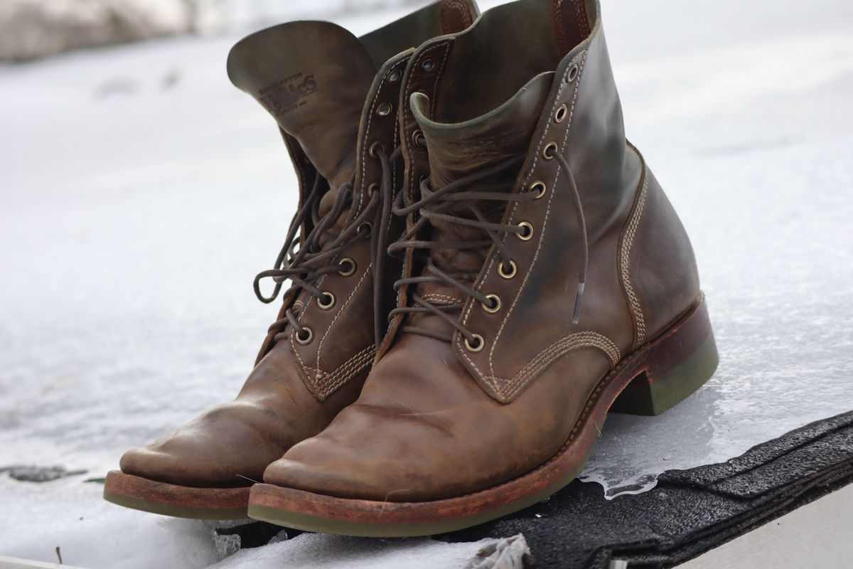 Photo by DinkyDog on January 30, 2026 of the Willie's Handmade Boots Boondocker in Maryam Olive Horsebutt.