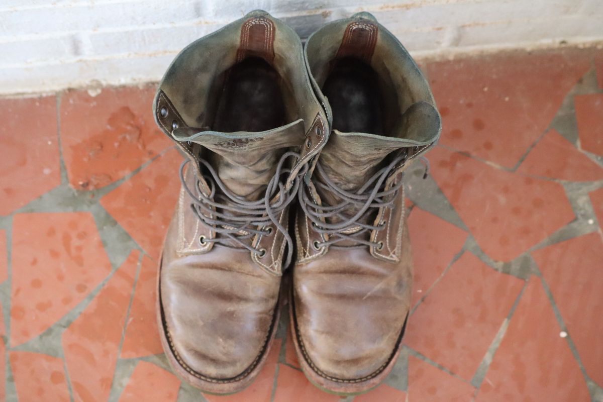 Photo by DinkyDog on February 1, 2026 of the Willie's Handmade Boots Boondocker in Maryam Olive Horsebutt.