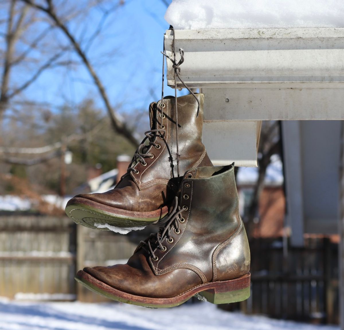 Photo by DinkyDog on February 1, 2026 of the Willie's Handmade Boots Boondocker in Maryam Olive Horsebutt.