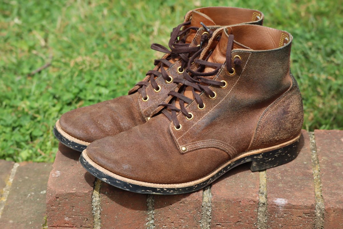 Photo by DinkyDog on April 8, 2026 of the Iron Boots Boondockers in Seidel Crust Double Shot.