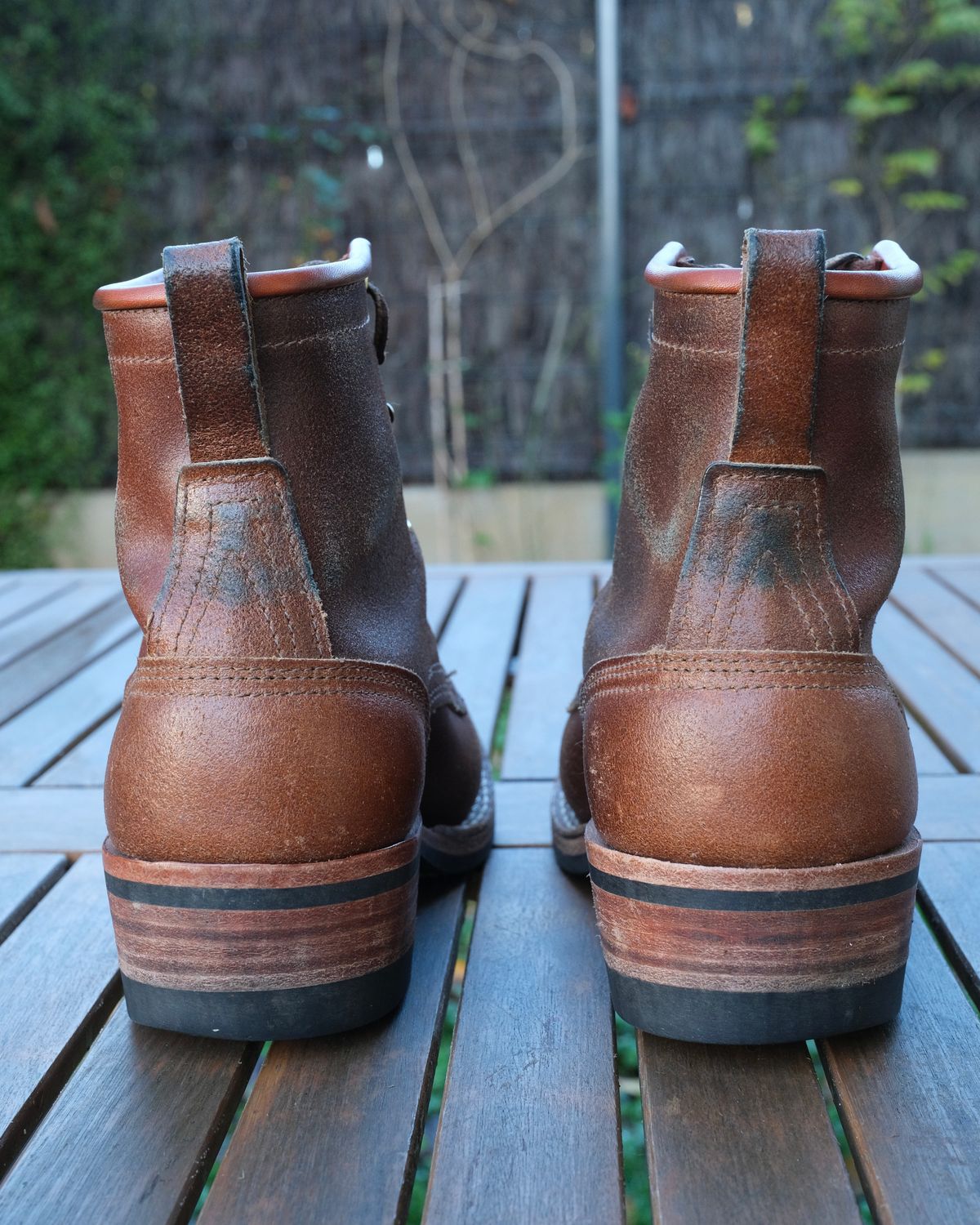 Photo by Clemmach on November 24, 2025 of the Nicks Robert in Horween Ember Waxed Flesh.