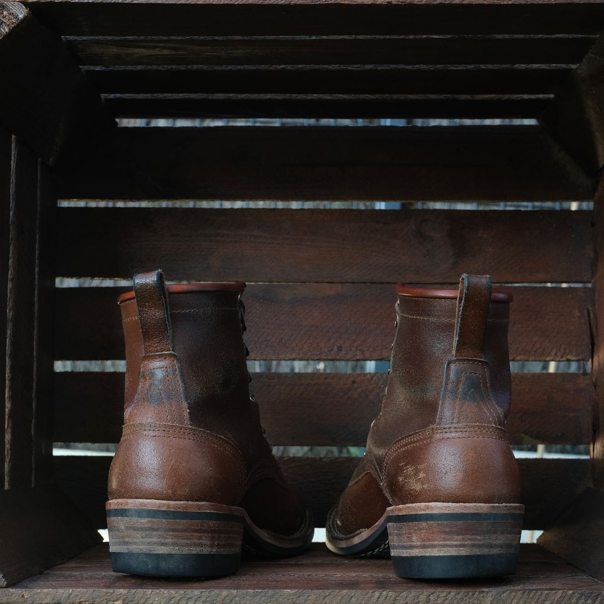 Photo by Clemmach on December 26, 2025 of the Nicks Robert in Horween Ember Waxed Flesh.