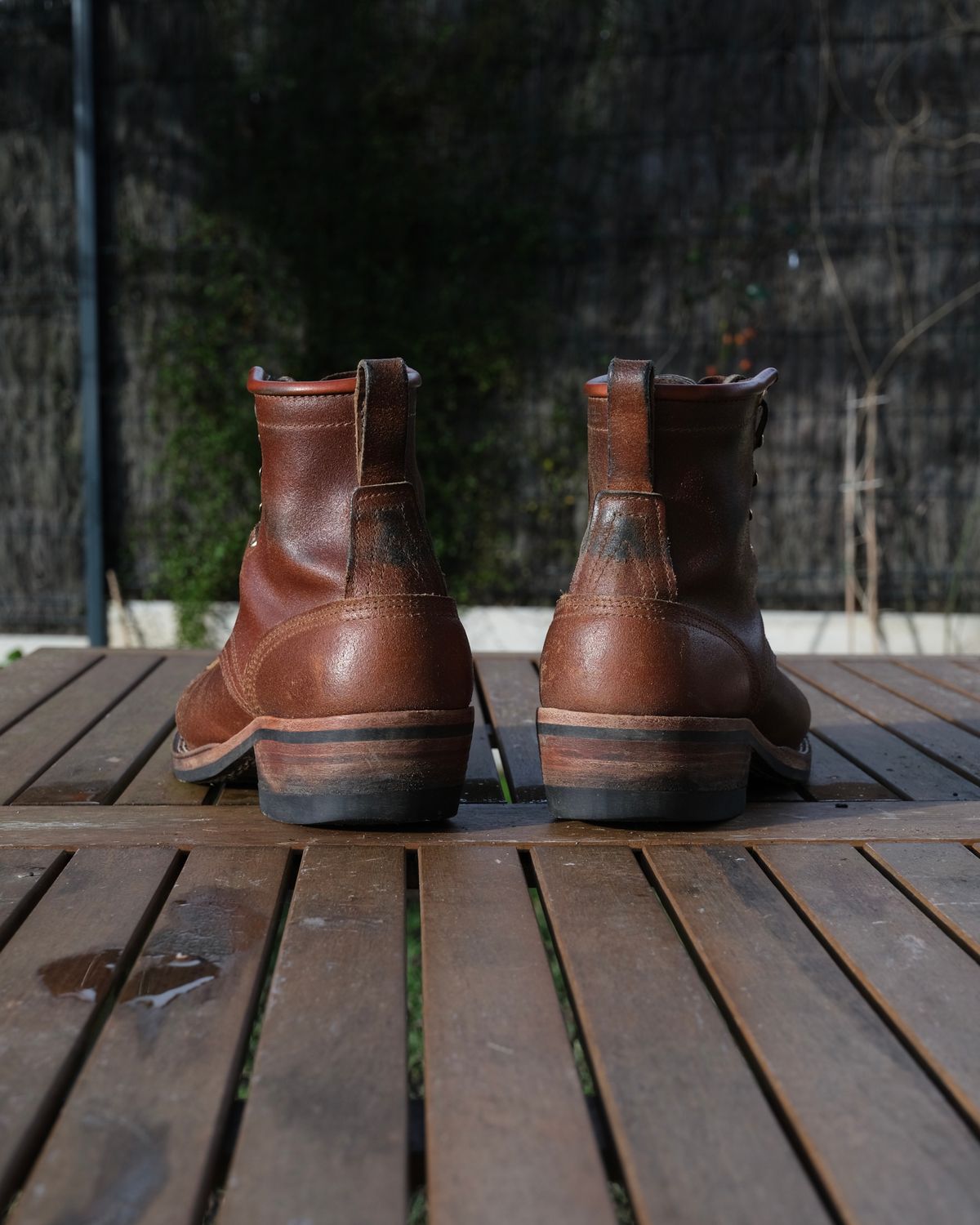 Photo by Clemmach on January 25, 2026 of the Nicks Robert in Horween Ember Waxed Flesh.