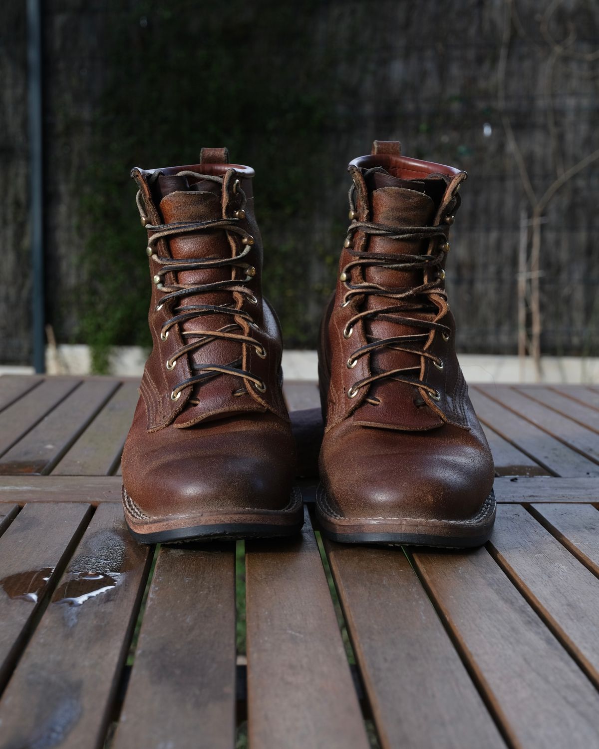 Photo by Clemmach on January 25, 2026 of the Nicks Robert in Horween Ember Waxed Flesh.