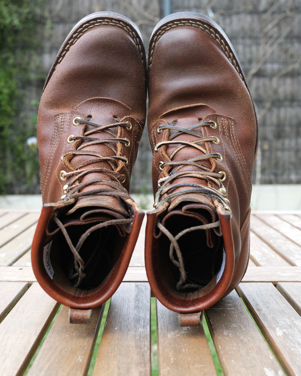 Photo by Clemmach on April 5, 2026 of the Nicks Robert in Horween Ember Waxed Flesh.