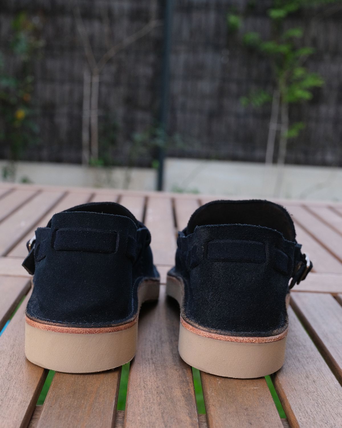 Photo by Clemmach on October 1, 2025 of the Oak Street Bootmakers Country Loafer in Horween Natural Indigo Chromexcel Roughout.