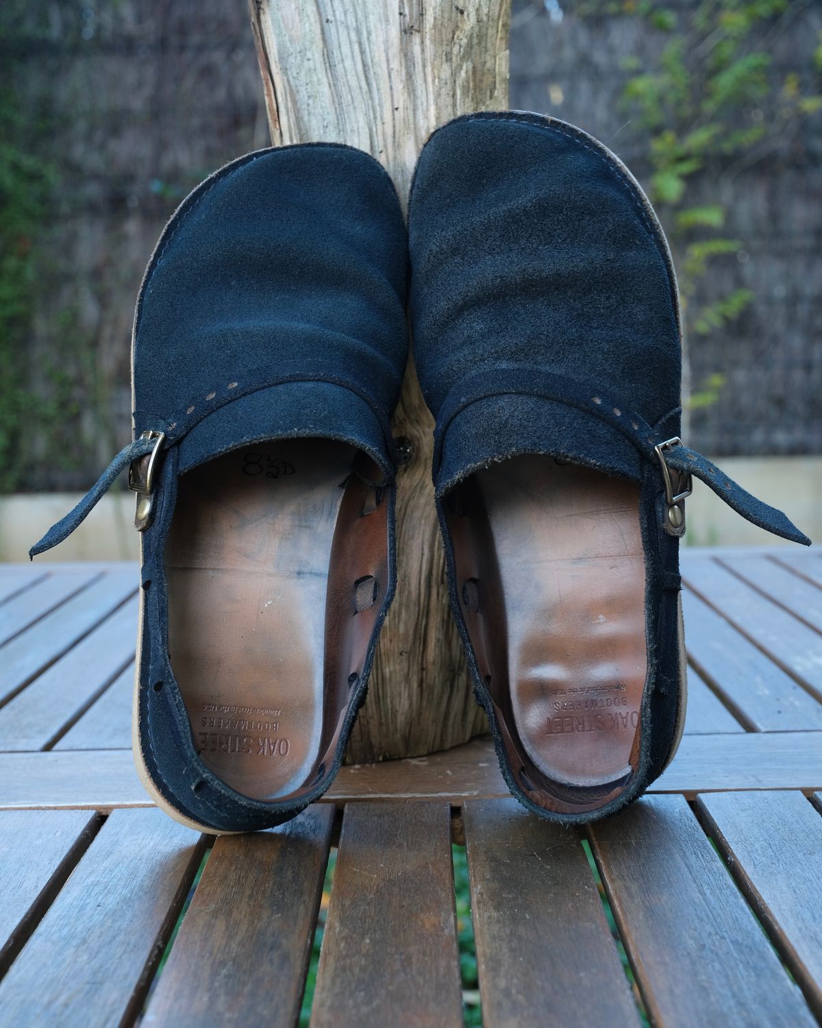 Photo by Clemmach on November 24, 2025 of the Oak Street Bootmakers Country Loafer in Horween Natural Indigo Chromexcel Roughout.