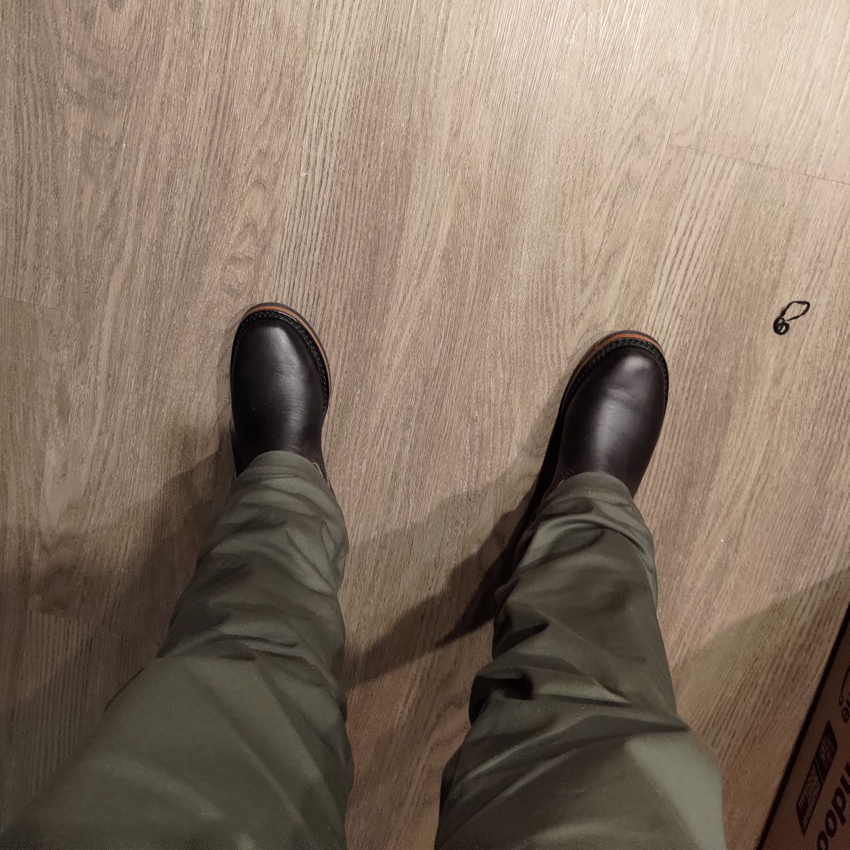 Photo by 3ringCircu5 on October 15, 2025 of the Wesco Boss Engineer Boot in Horween Black Chromexcel.