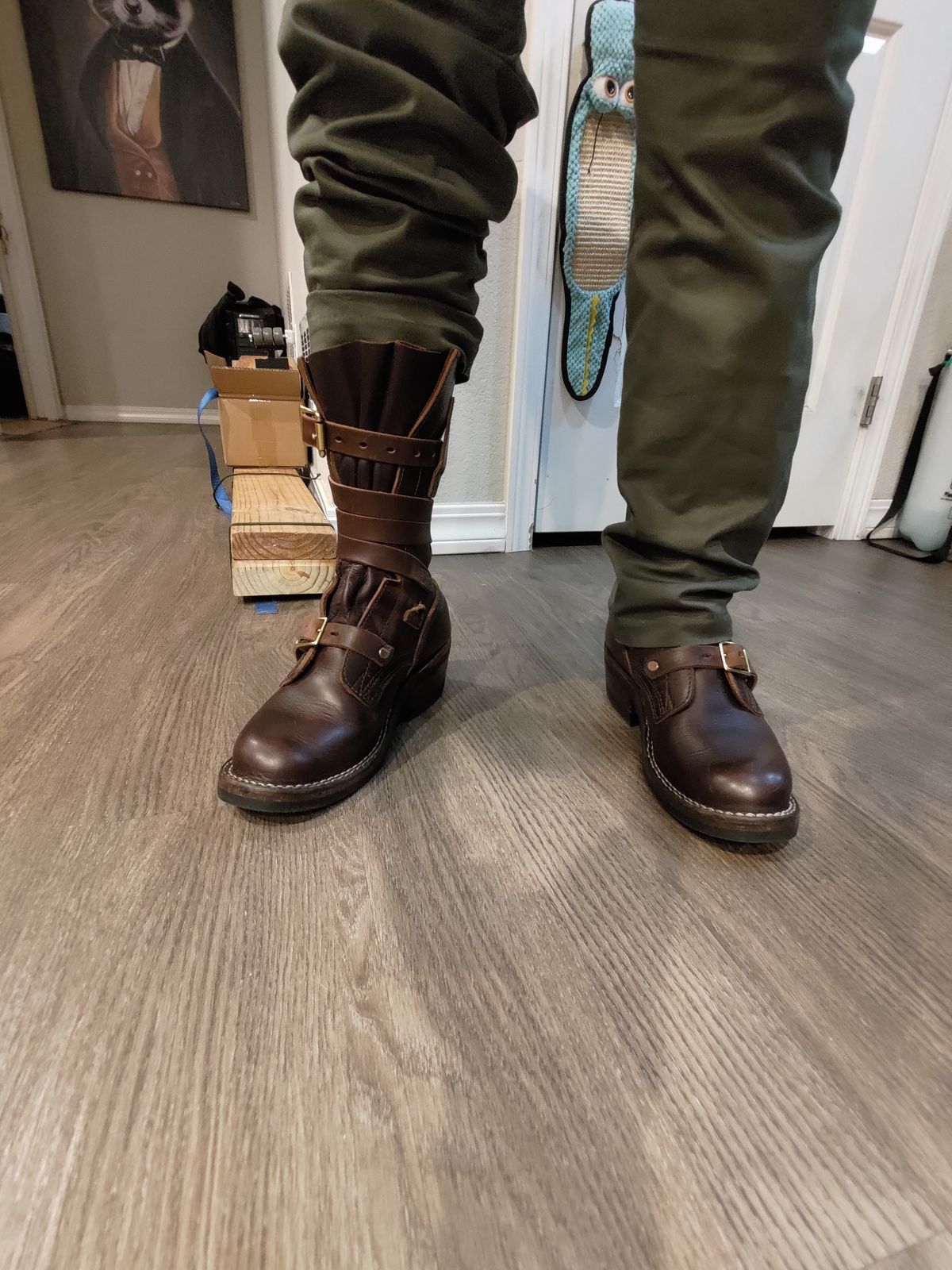 Photo by 3ringCircu5 on September 23, 2025 of the Nicks Heritage TankerPro in Horween Brown Chromexcel.