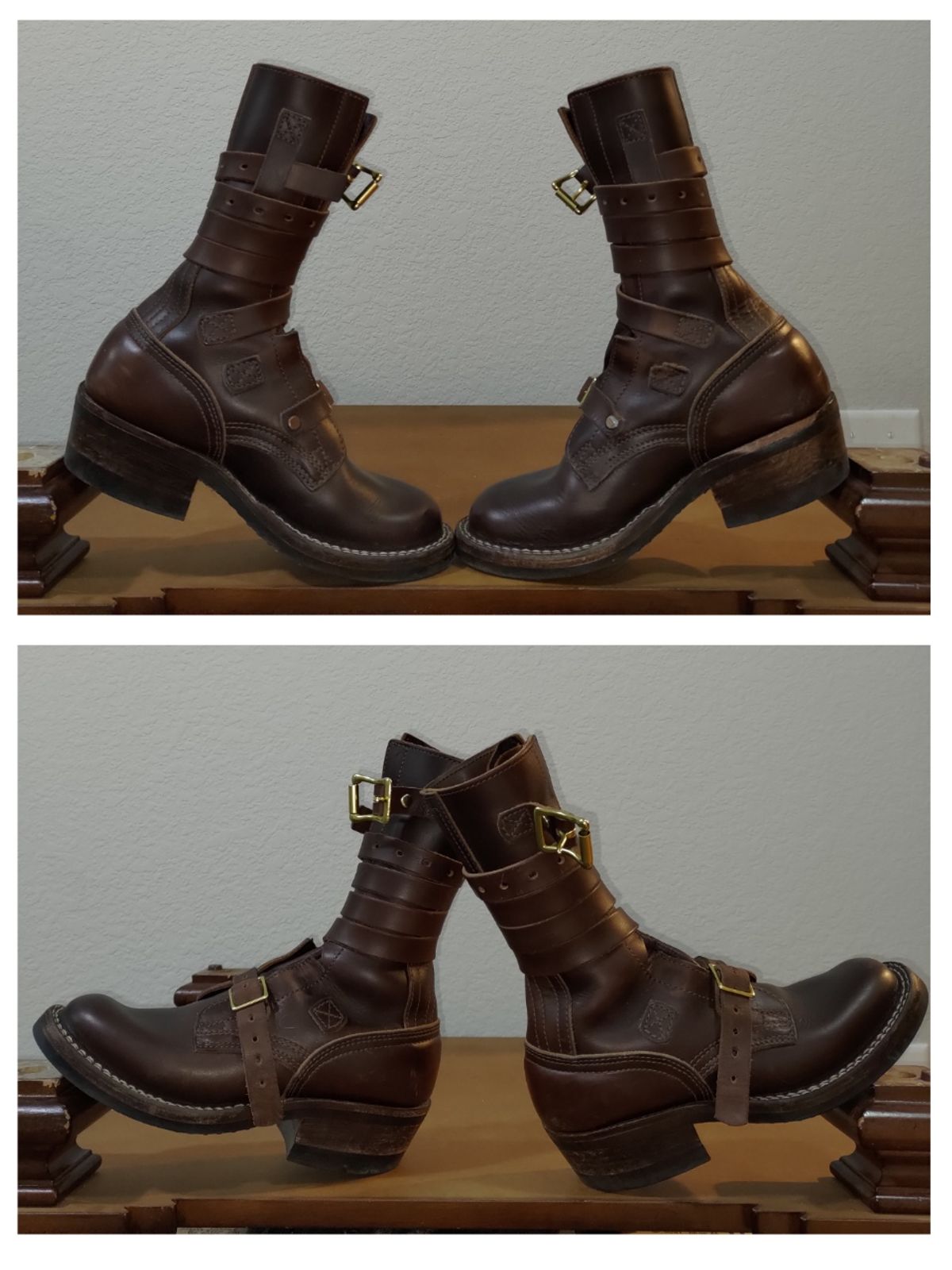 Photo by 3ringCircu5 on January 20, 2026 of the Nicks Heritage TankerPro in Horween Brown Chromexcel.