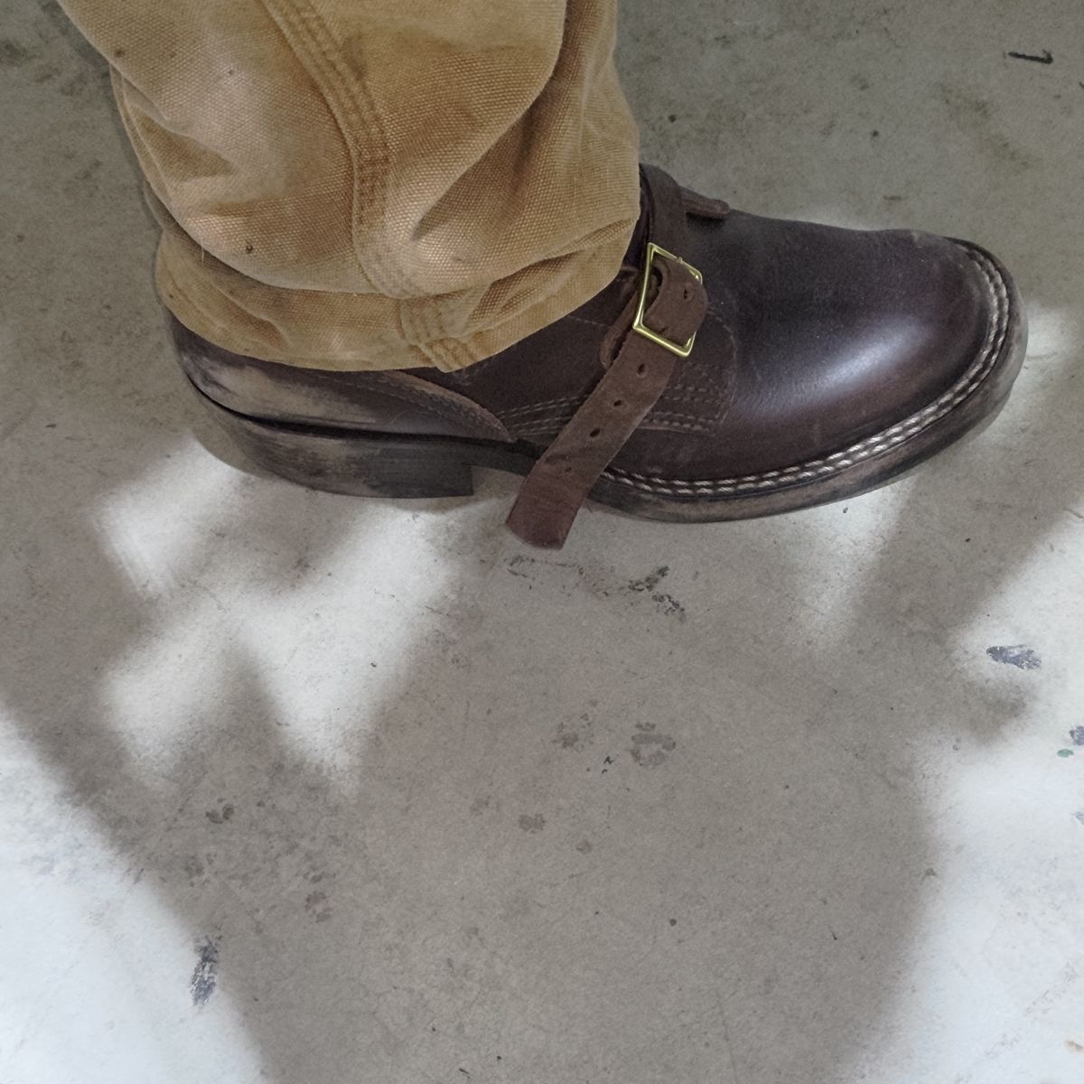 Photo by 3ringCircu5 on February 17, 2026 of the Nicks Heritage TankerPro in Horween Brown Chromexcel.