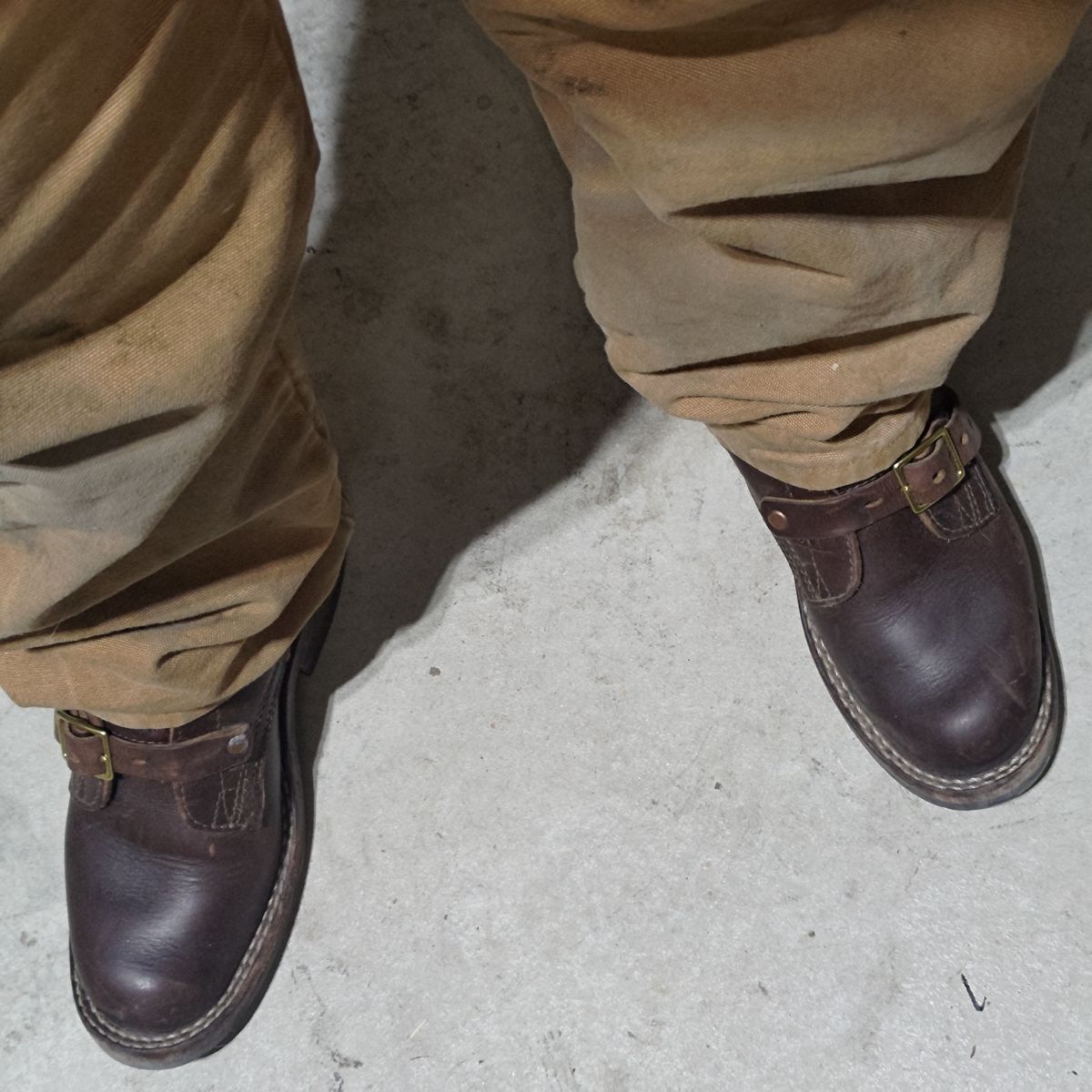 Photo by 3ringCircu5 on February 17, 2026 of the Nicks Heritage TankerPro in Horween Brown Chromexcel.