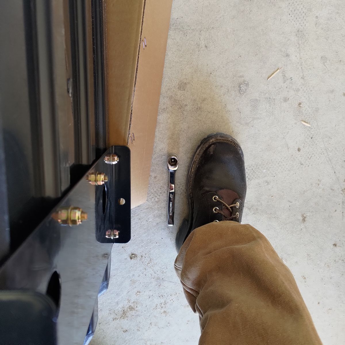 Photo by 3ringCircu5 on May 24, 2026 of the Nicks Urban Logger in Horween Black Waxed Flesh.