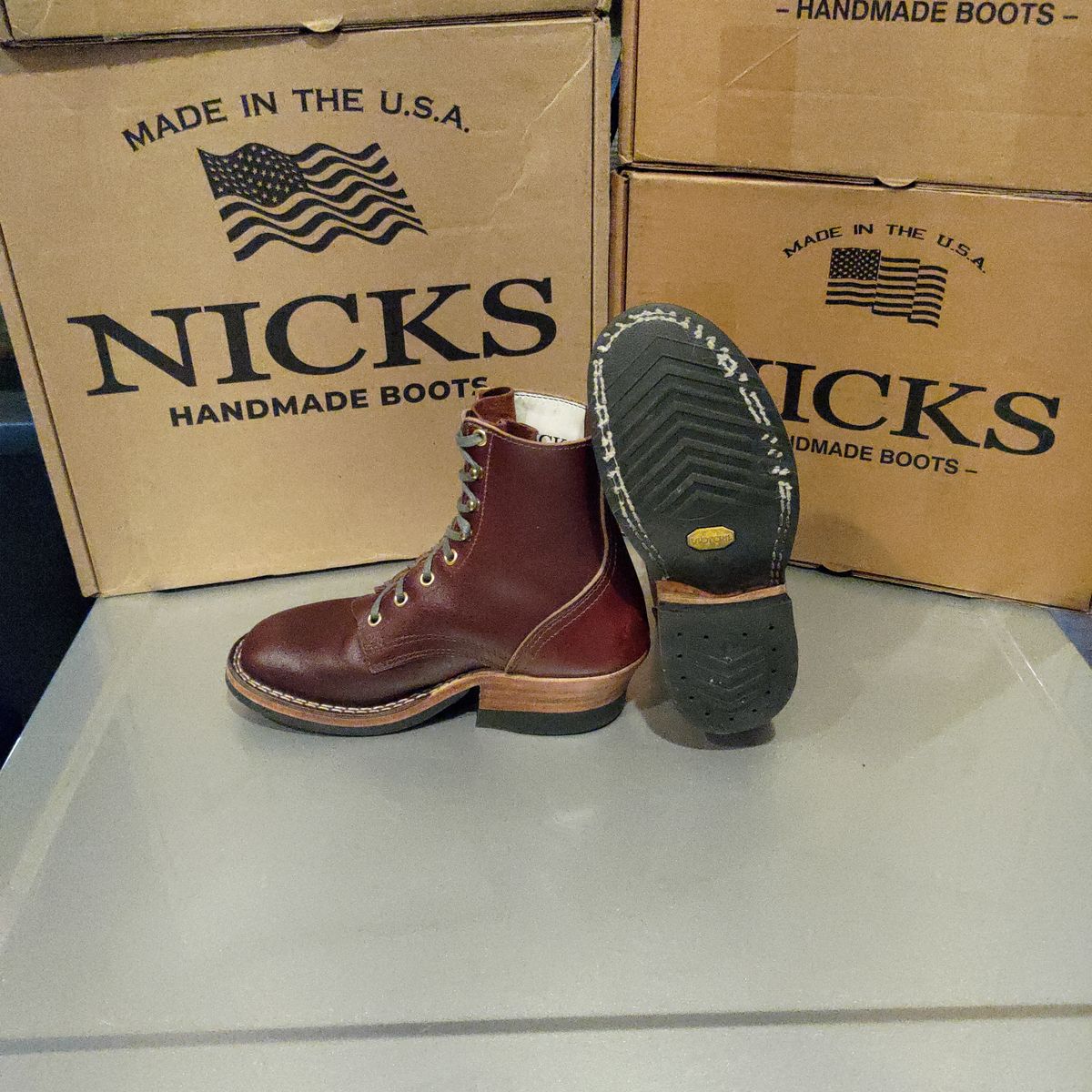 Photo by 3ringCircu5 on August 17, 2024 of the Nicks MTO in Horween Tan Waxed Flesh.