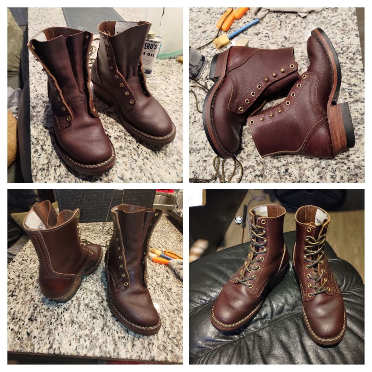 Photo by 3ringCircu5 on August 11, 2025 of the Nicks MTO in Horween Tan Waxed Flesh.