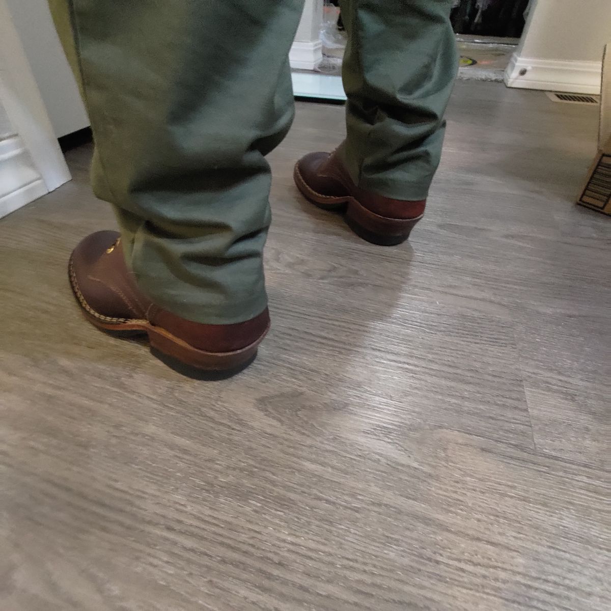 Photo by 3ringCircu5 on August 11, 2025 of the Nicks MTO in Horween Tan Waxed Flesh.