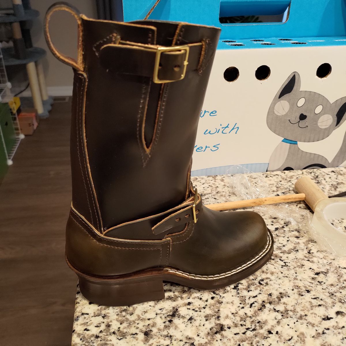 Photo by 3ringCircu5 on October 23, 2025 of the Nicks Pullman in Wickett & Craig Olive Double Stuffed.