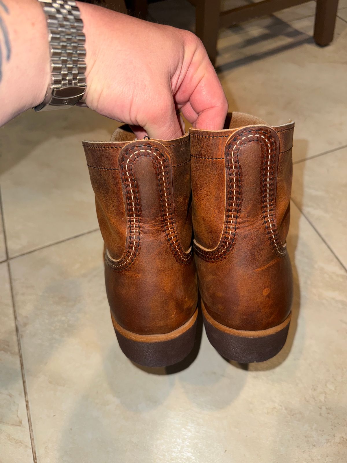 Photo by Michael_T on May 5, 2025 of the Red Wing Iron Ranger in S.B. Foot Copper Rough and Tough.