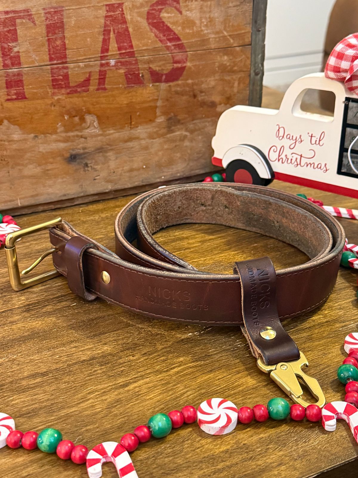 Photo by Odyssey.Rider on December 5, 2025 of the Nicks Heritage Belt in Wickett & Craig Buck Brown Double Stuffed.