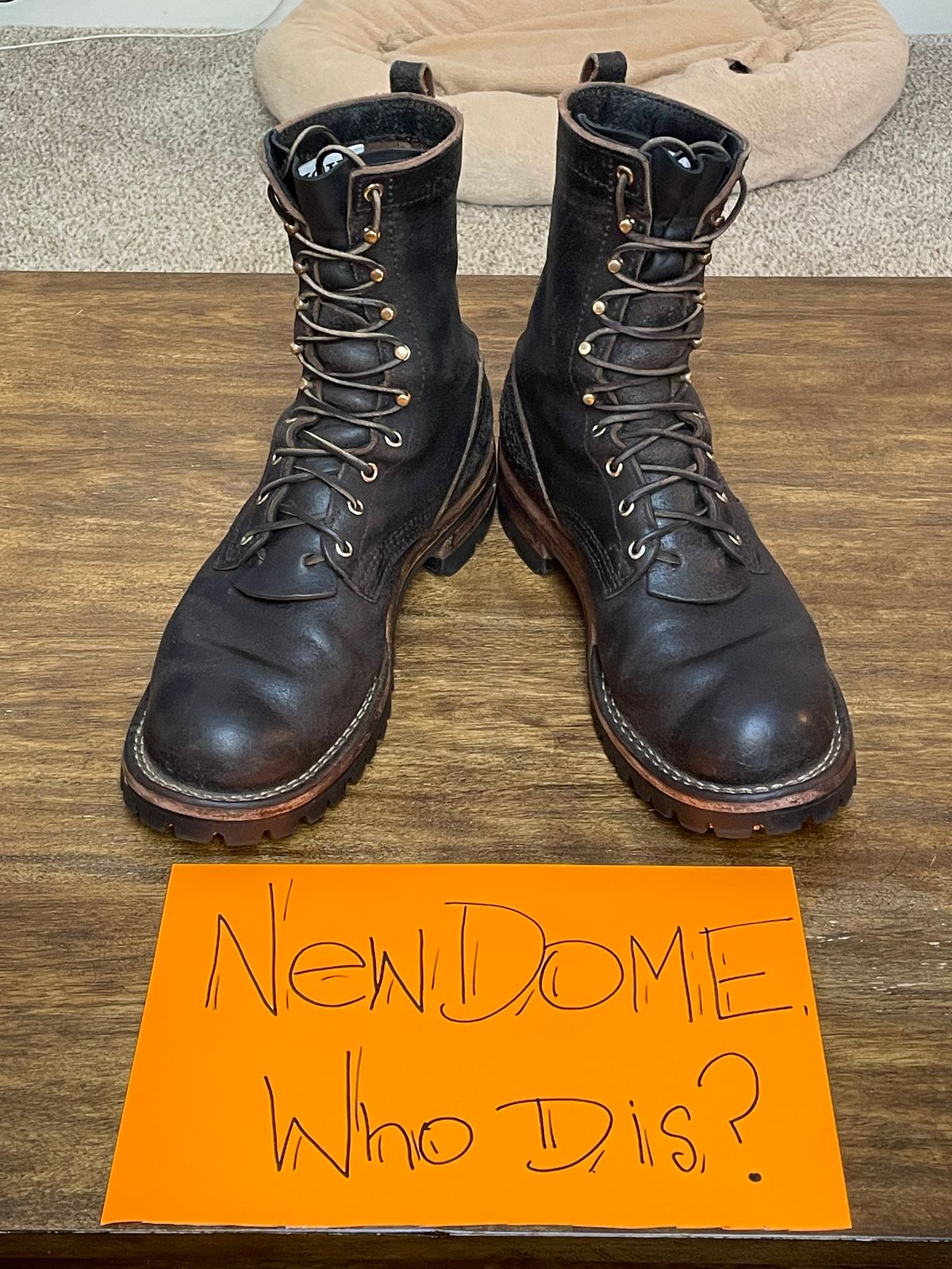 Photo by Odyssey.Rider on October 4, 2025 of the Nicks Overlander in Horween Black Waxed Flesh.