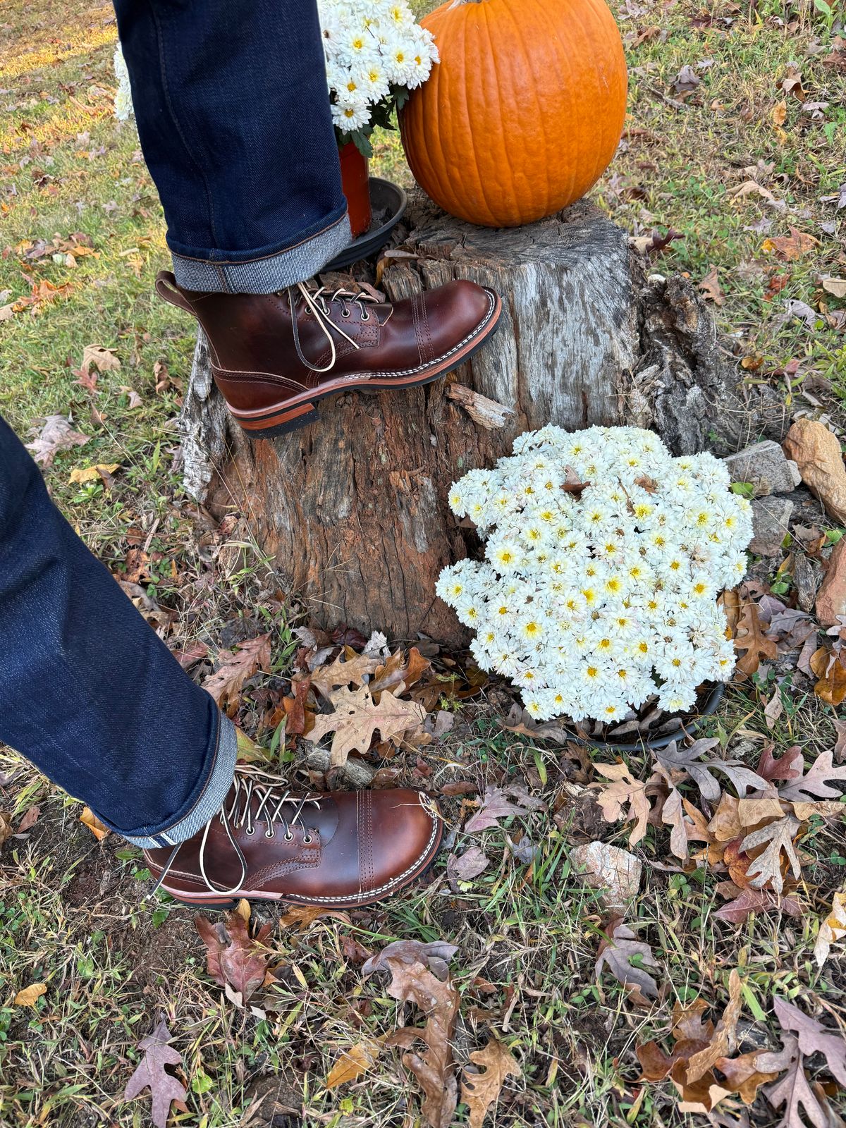 Photo by Odyssey.Rider on November 1, 2025 of the Nicks MTO in Wickett & Craig Buck Brown Double Stuffed.