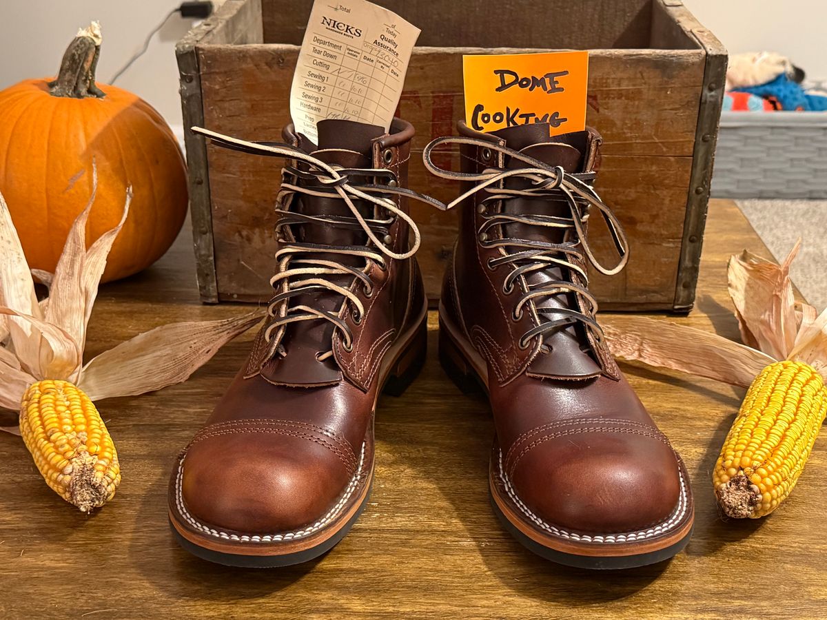 Photo by Odyssey.Rider on November 1, 2025 of the Nicks MTO in Wickett & Craig Buck Brown Double Stuffed.