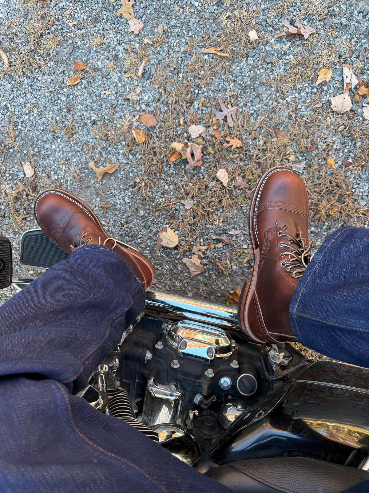 Photo by Odyssey.Rider on November 3, 2025 of the Nicks MTO in Wickett & Craig Buck Brown Double Stuffed.