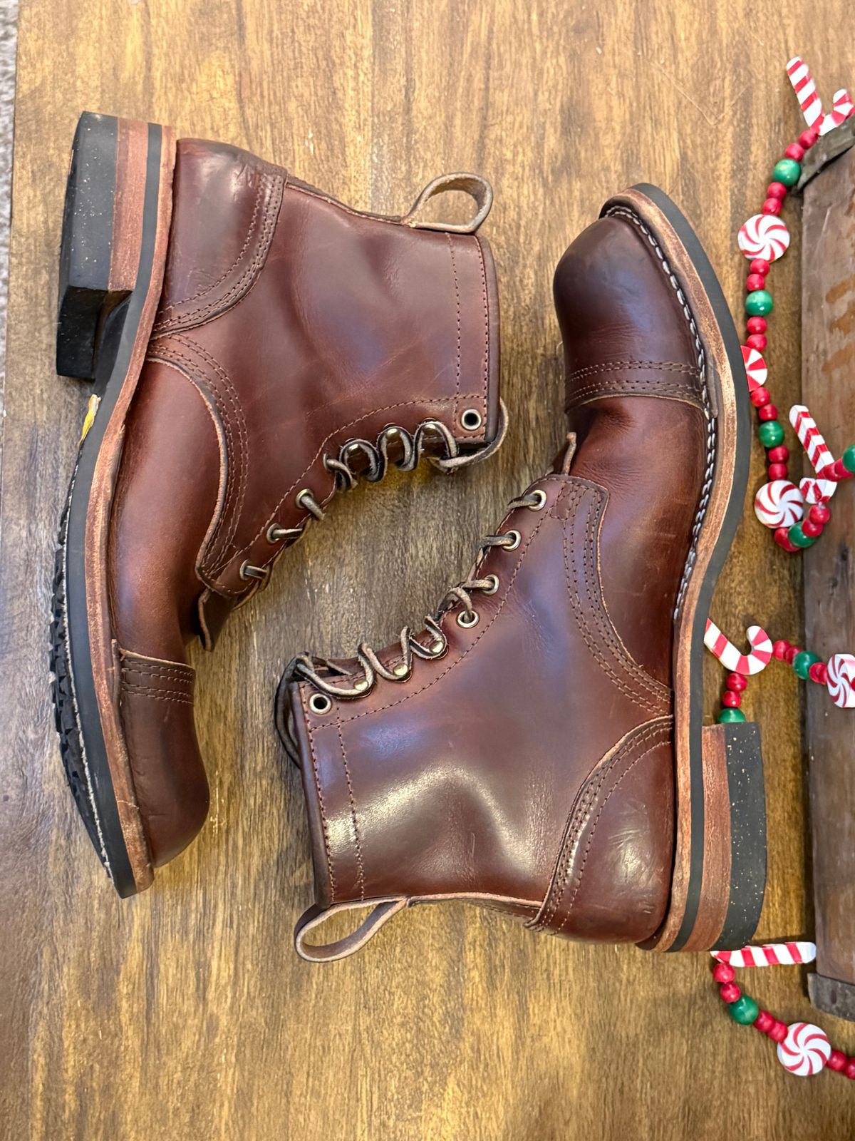 Photo by Odyssey.Rider on December 5, 2025 of the Nicks MTO in Wickett & Craig Buck Brown Double Stuffed.