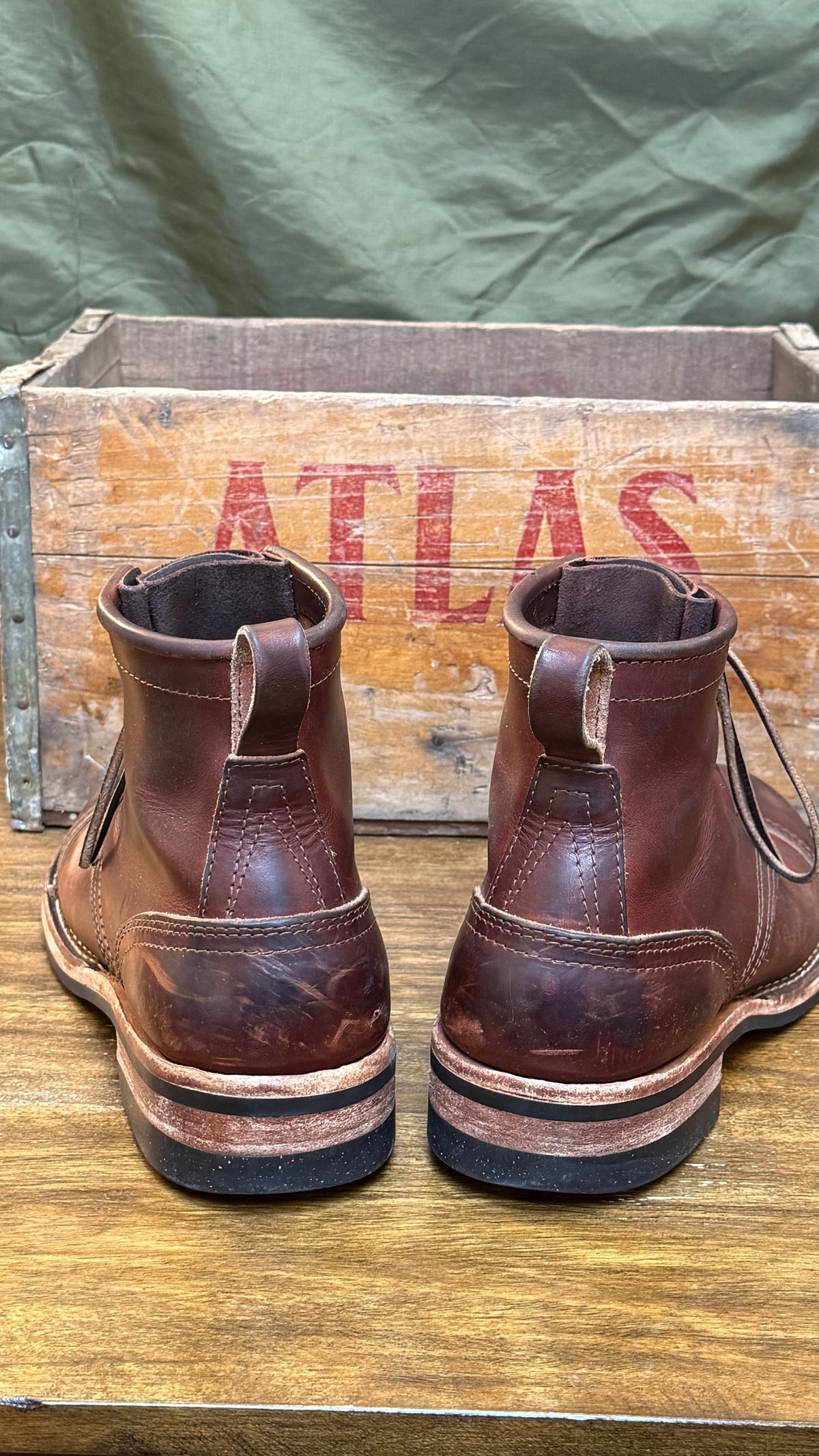 Photo by Odyssey.Rider on February 2, 2026 of the Nicks MTO in Wickett & Craig Buck Brown Double Stuffed.