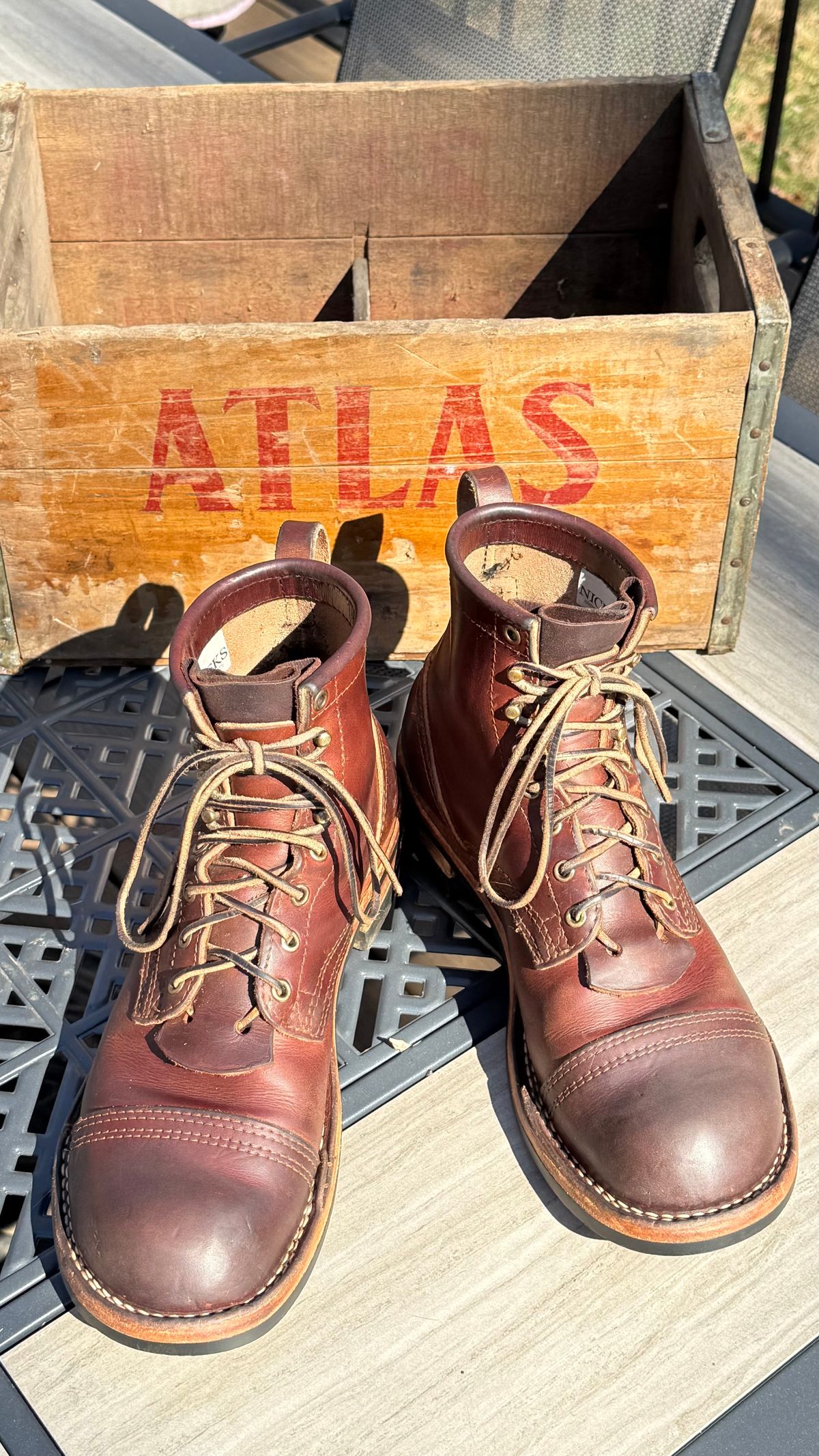 Photo by Odyssey.Rider on February 28, 2026 of the Nicks MTO in Wickett & Craig Buck Brown Double Stuffed.