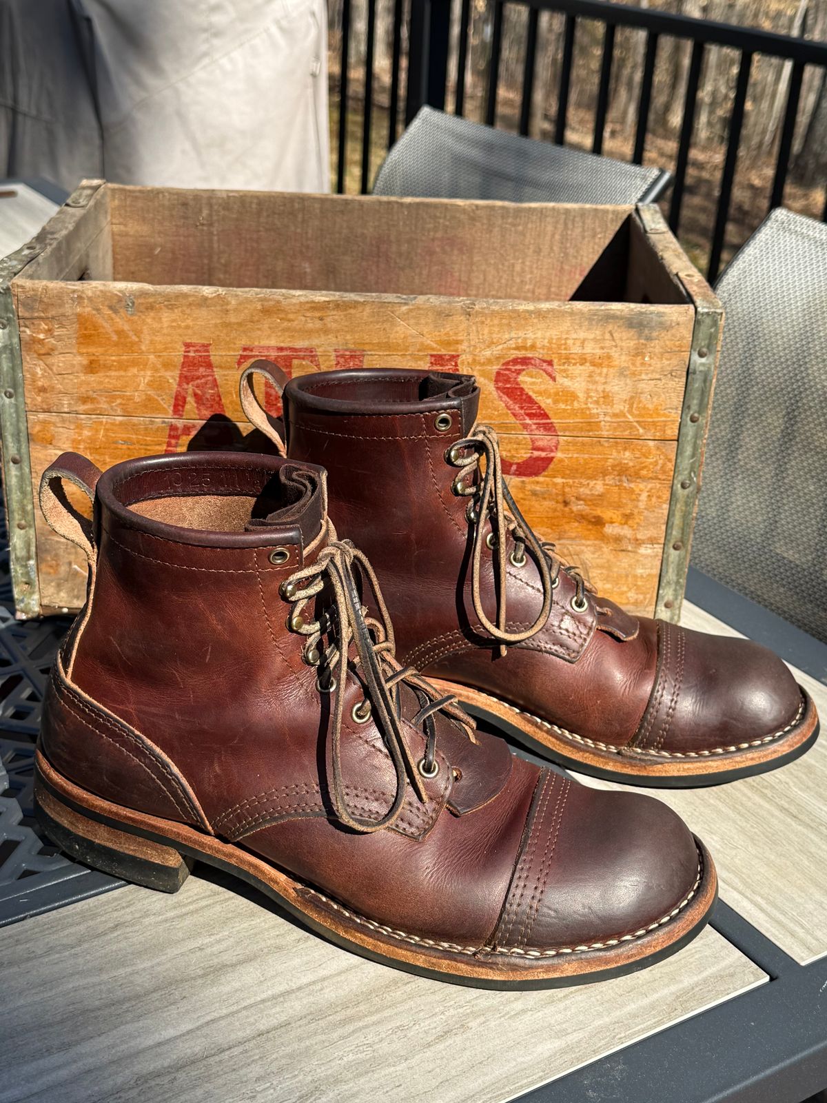 Photo by Odyssey.Rider on February 28, 2026 of the Nicks MTO in Wickett & Craig Buck Brown Double Stuffed.