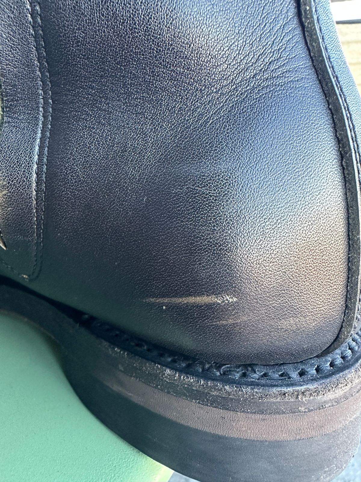 Photo by boughtsomemilk on January 8, 2026 of the Rolling Dub Trio Casper Boot in Black Greentea Core.