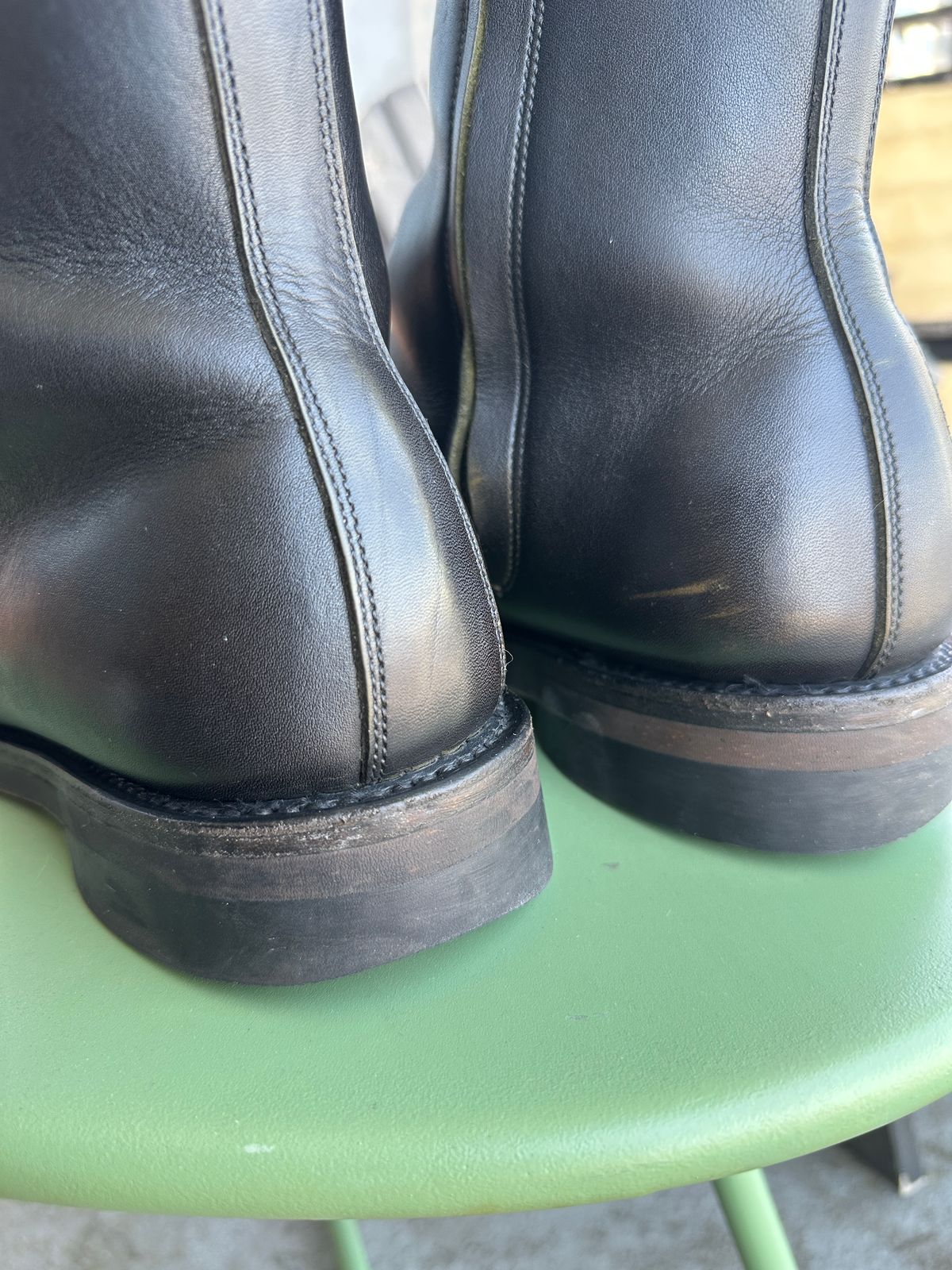 Photo by boughtsomemilk on May 5, 2026 of the Rolling Dub Trio Casper Boot in Black Greentea Core.