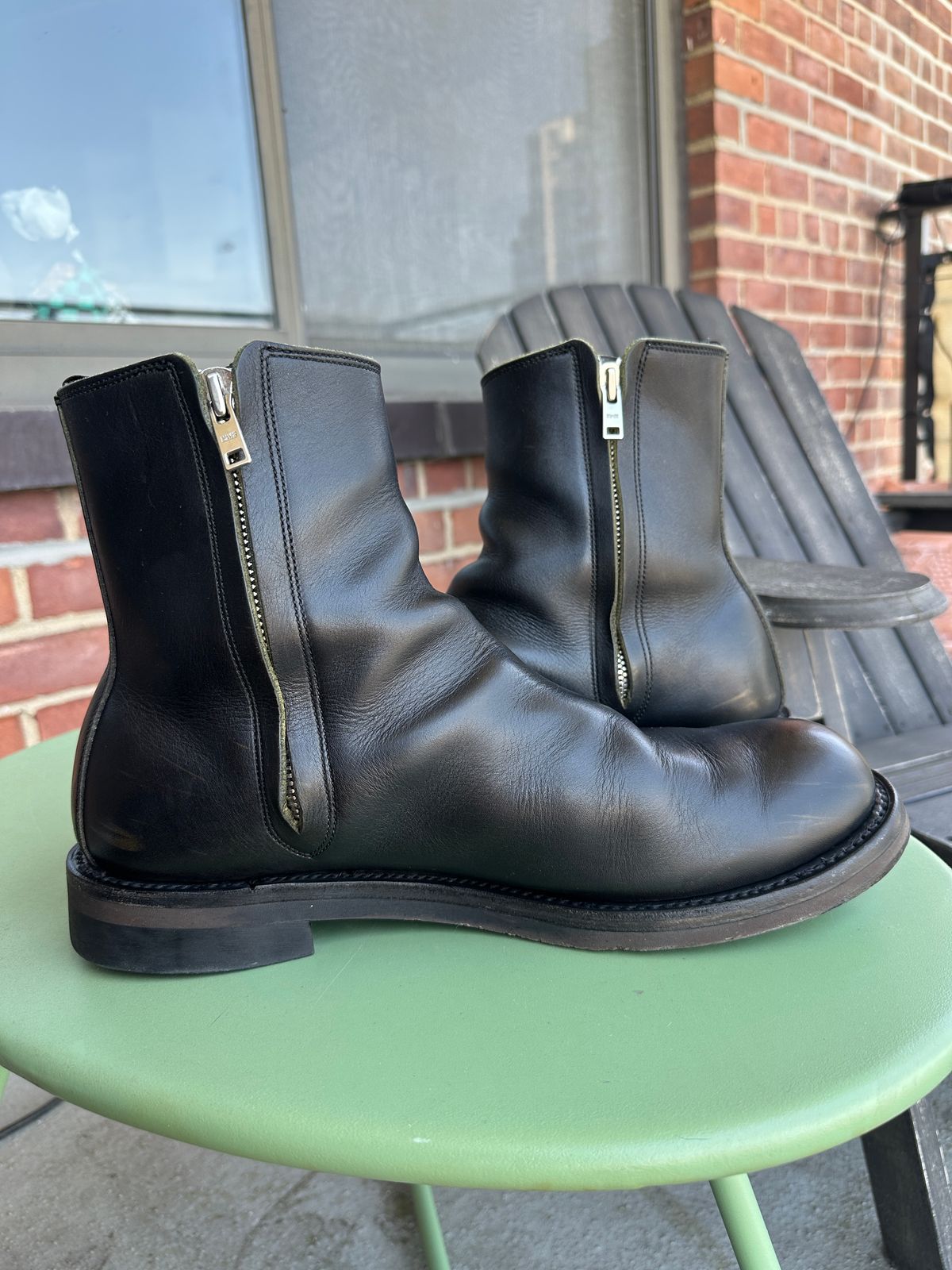 Photo by boughtsomemilk on May 5, 2026 of the Rolling Dub Trio Casper Boot in Black Greentea Core.