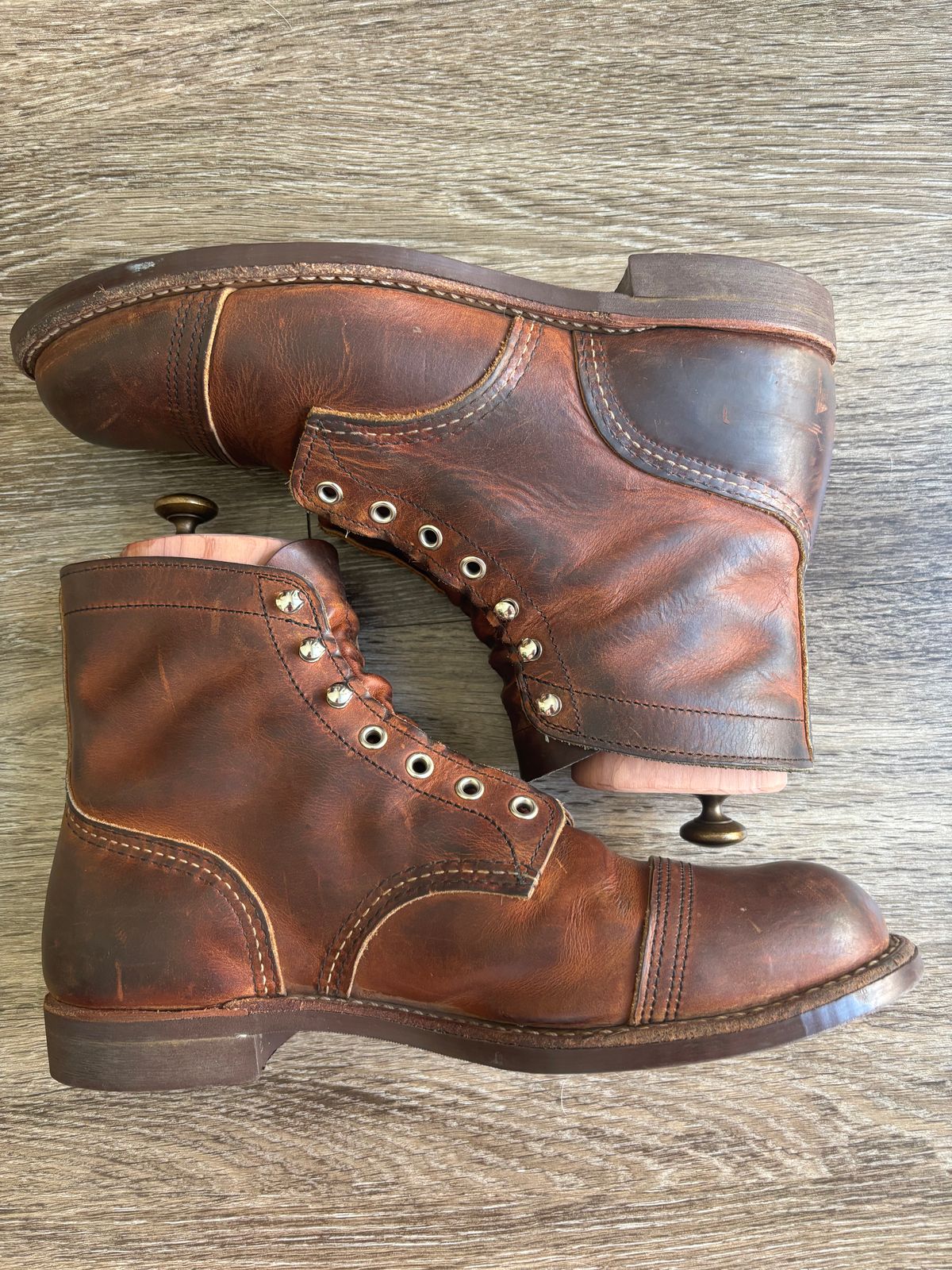 Photo by Nauta on May 30, 2026 of the Red Wing Iron Ranger in S.B. Foot Copper Rough and Tough.