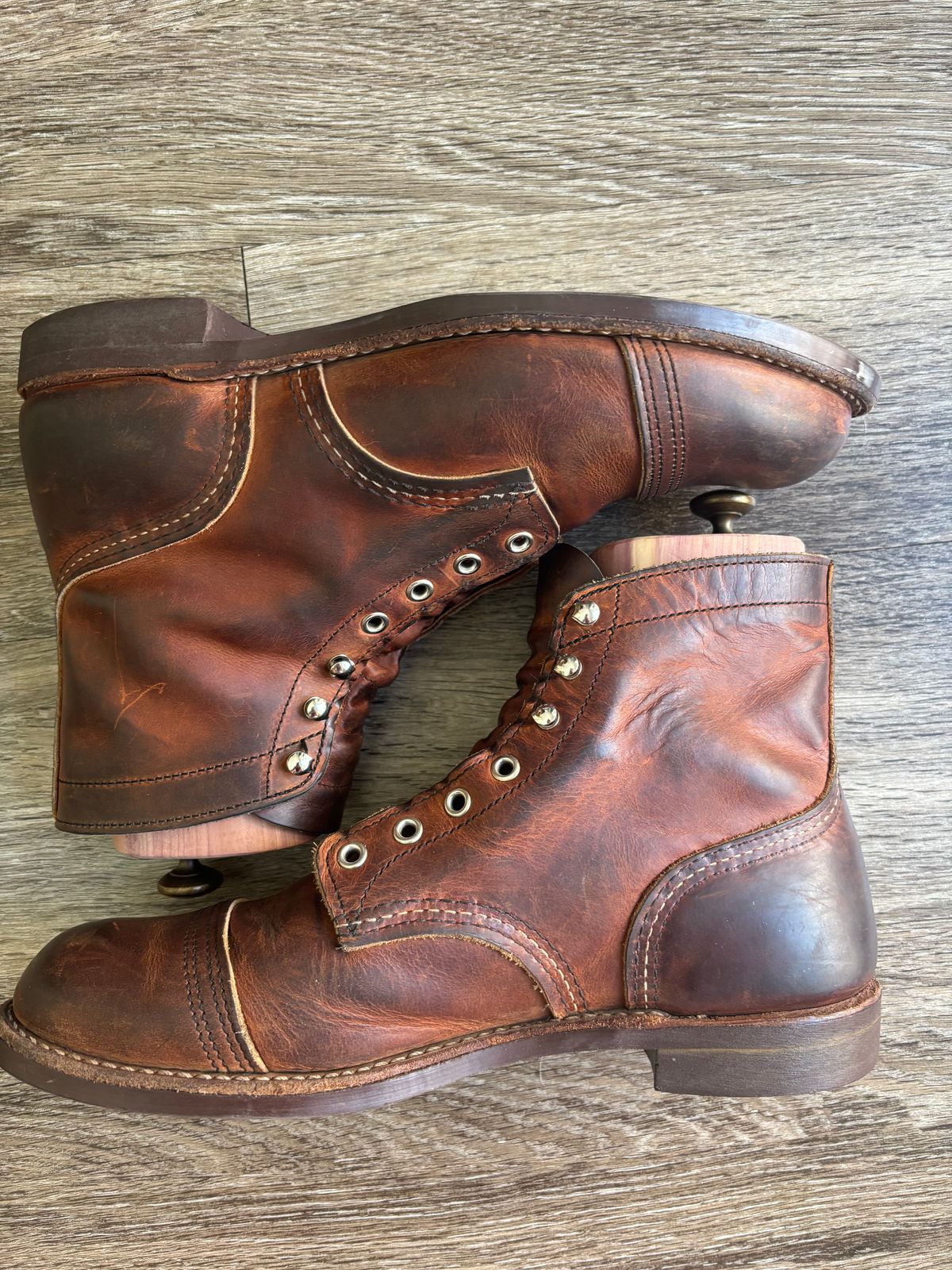 Photo by Nauta on May 30, 2026 of the Red Wing Iron Ranger in S.B. Foot Copper Rough and Tough.