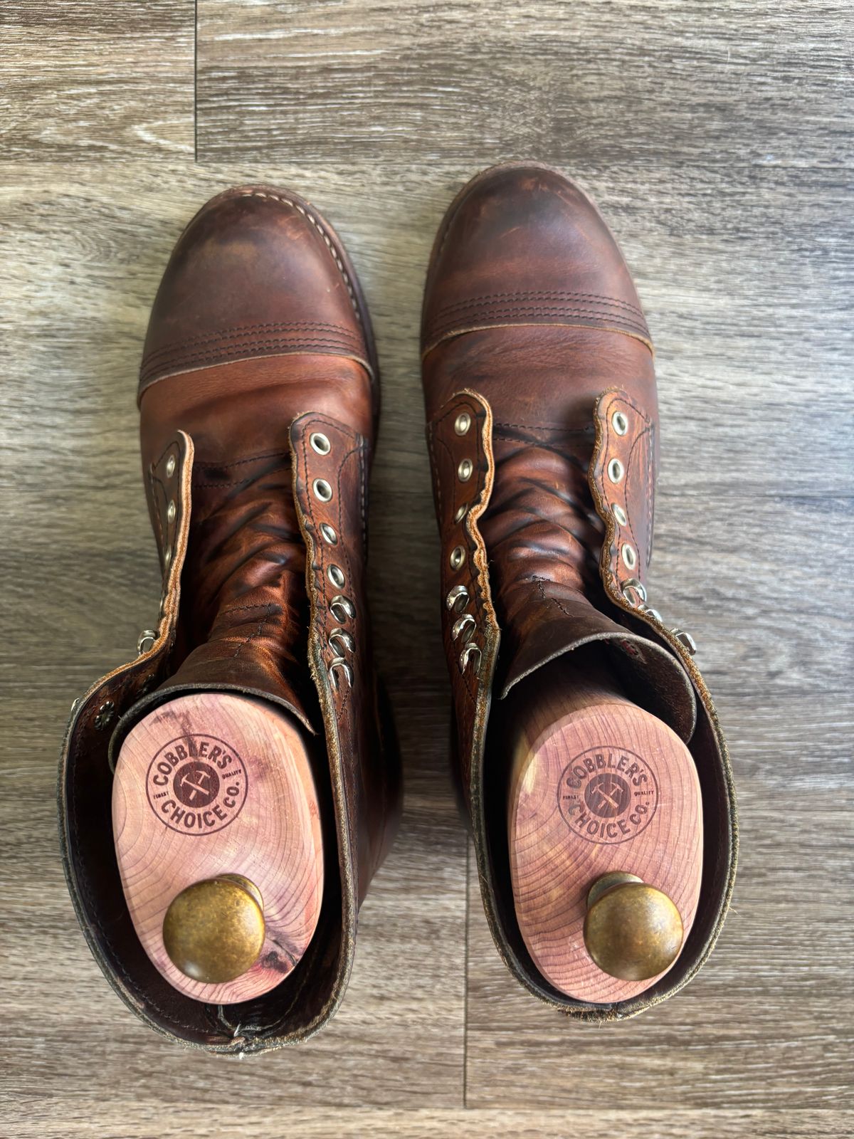 Photo by Nauta on May 30, 2026 of the Red Wing Iron Ranger in S.B. Foot Copper Rough and Tough.