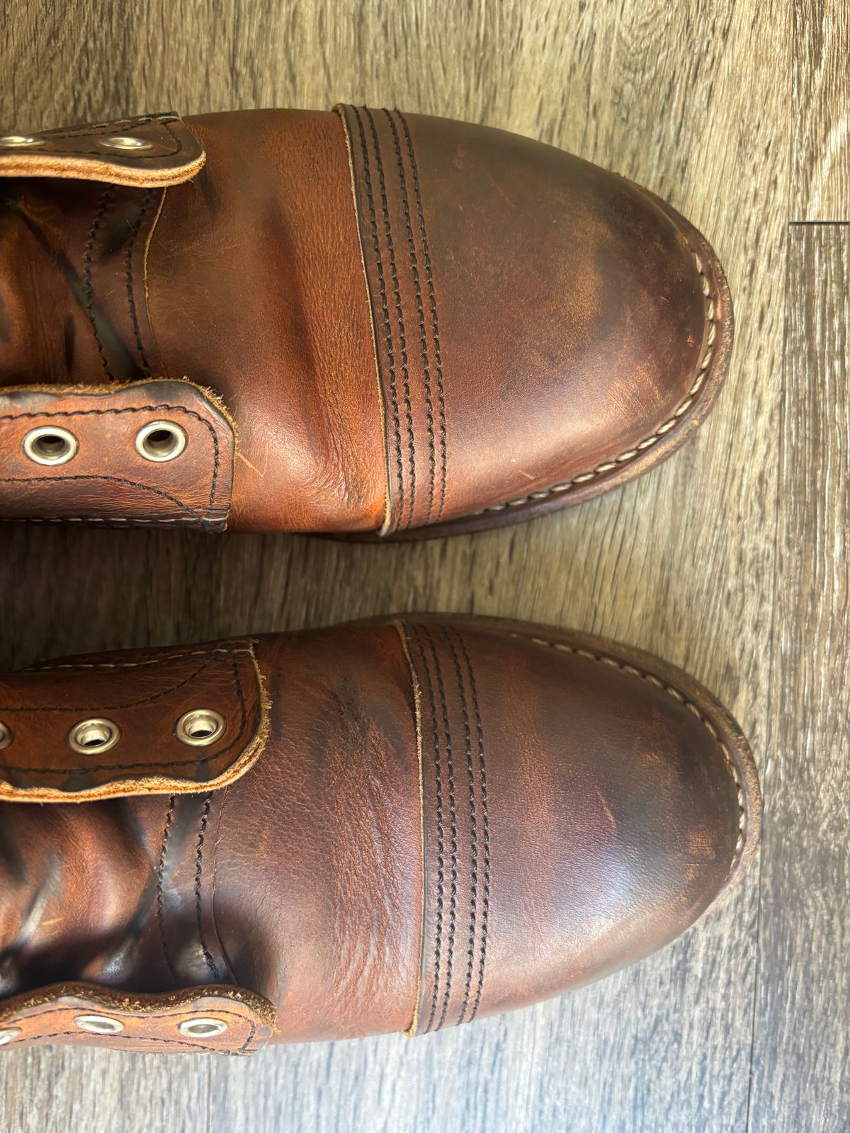 Photo by Nauta on May 30, 2026 of the Red Wing Iron Ranger in S.B. Foot Copper Rough and Tough.